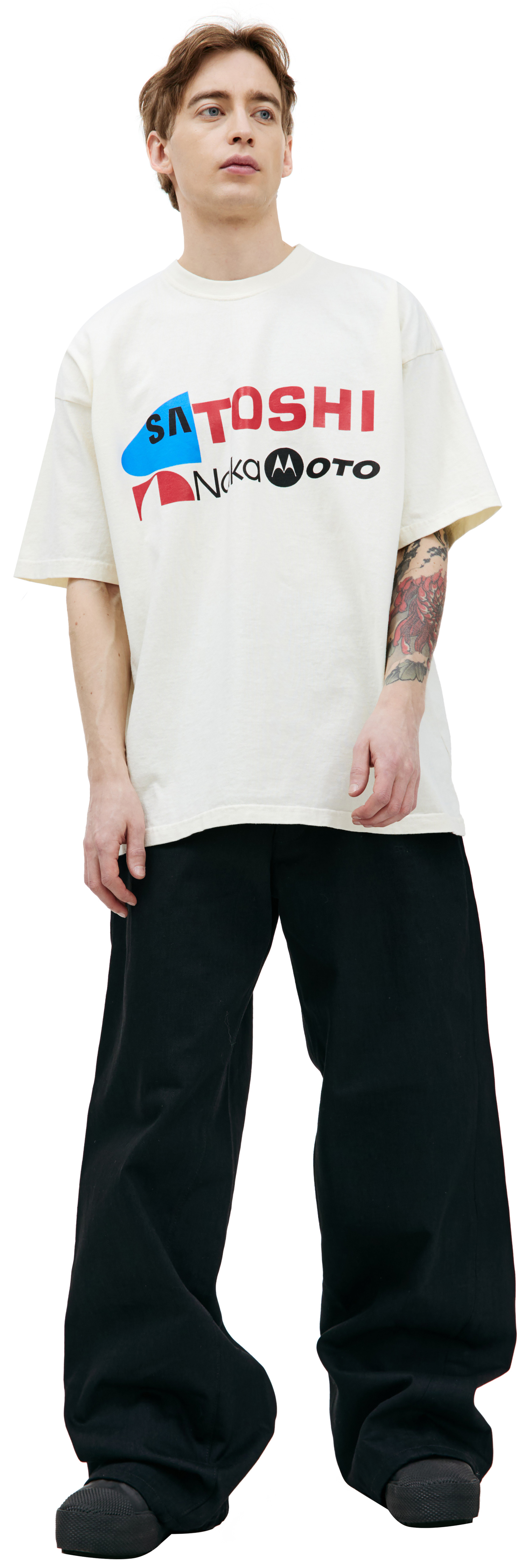 Satoshi Nakamoto Хлопковая футболка с принтом