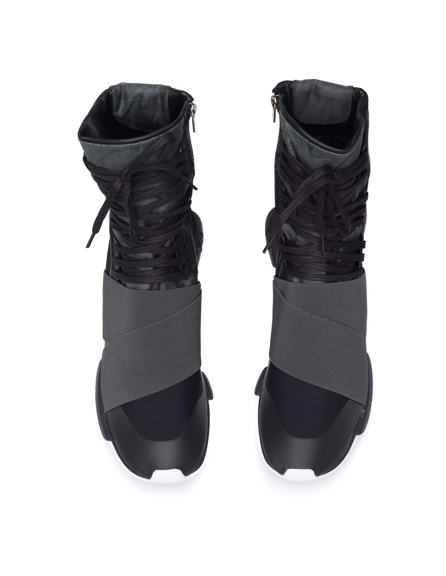 Y-3 Qasa Boot textile and leather sneakers