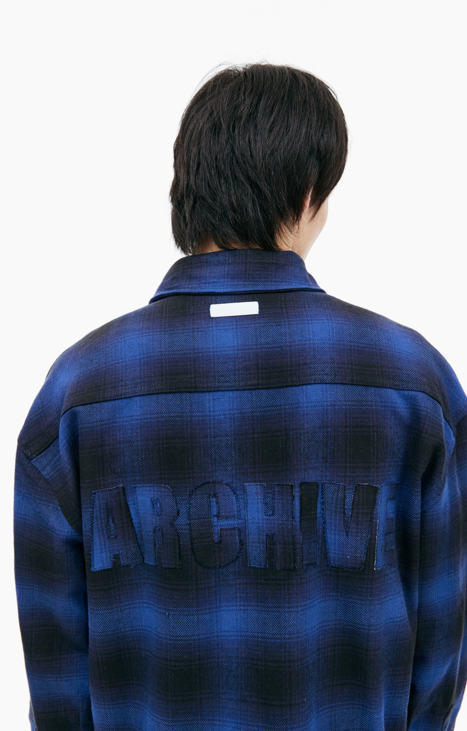 B1ARCHIVE Checkered logo shirt