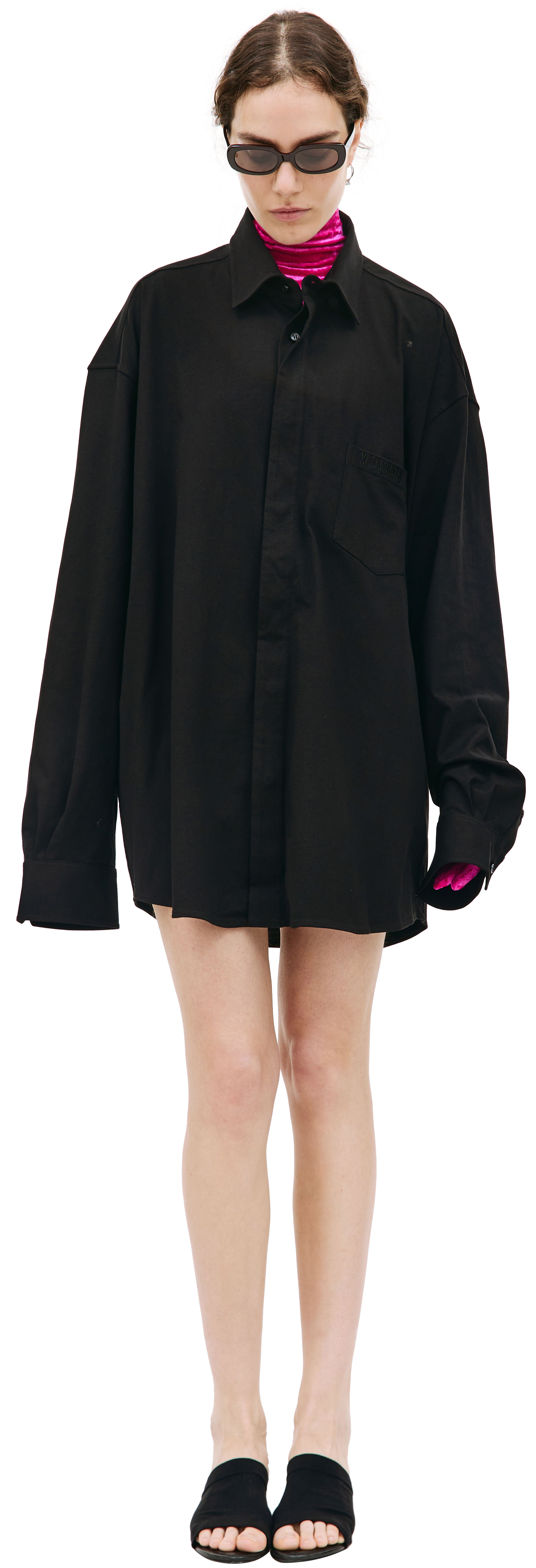 VETEMENTS Black oversized shirt