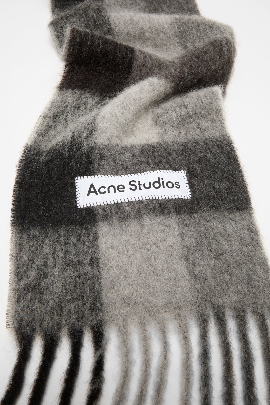Acne Studios Mohair Checked Scarf