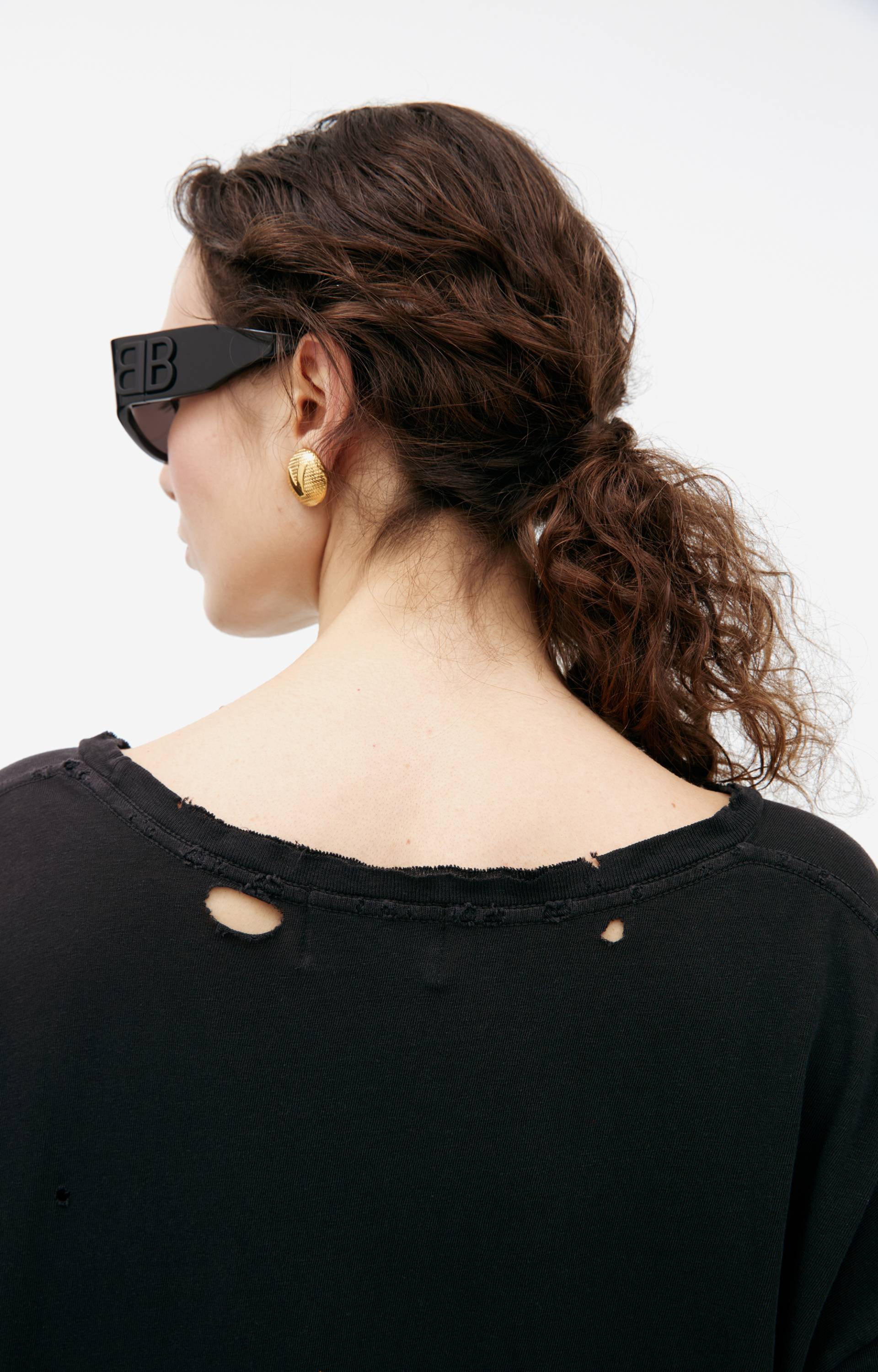 Enfants Riches Déprimés Ripped logo t-shirt