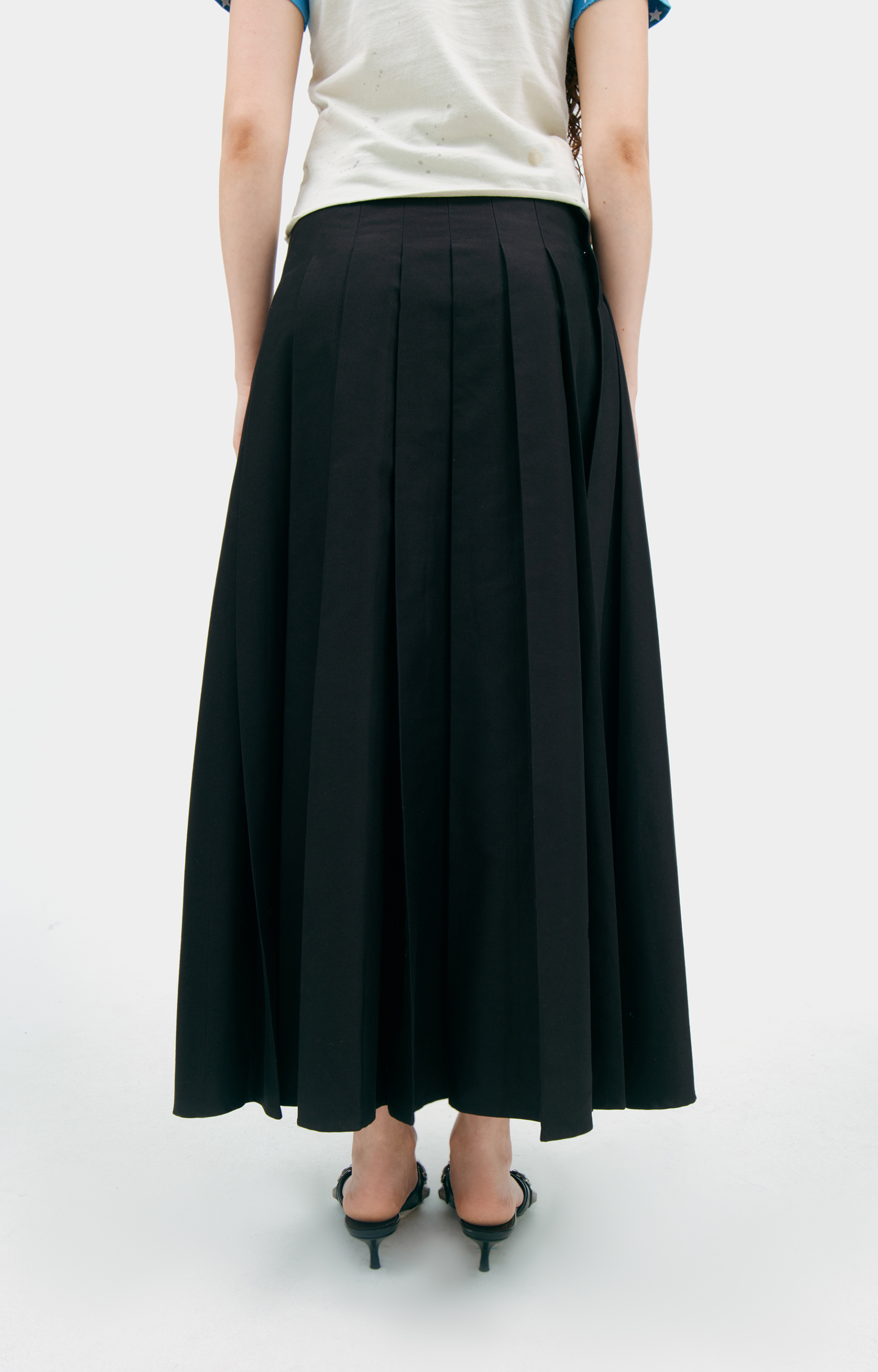 Enfants Riches Déprimés Grеy pleated skirt