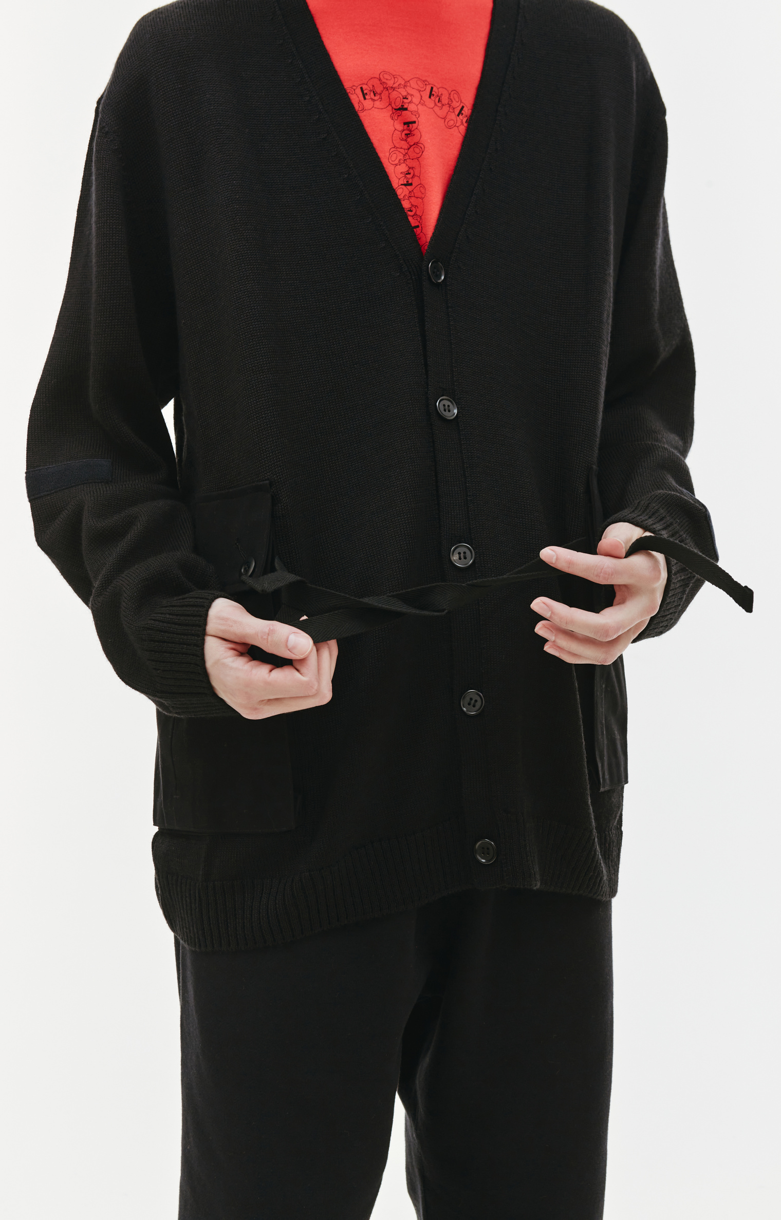 Undercover Knit wool Y-Neck Cardigan