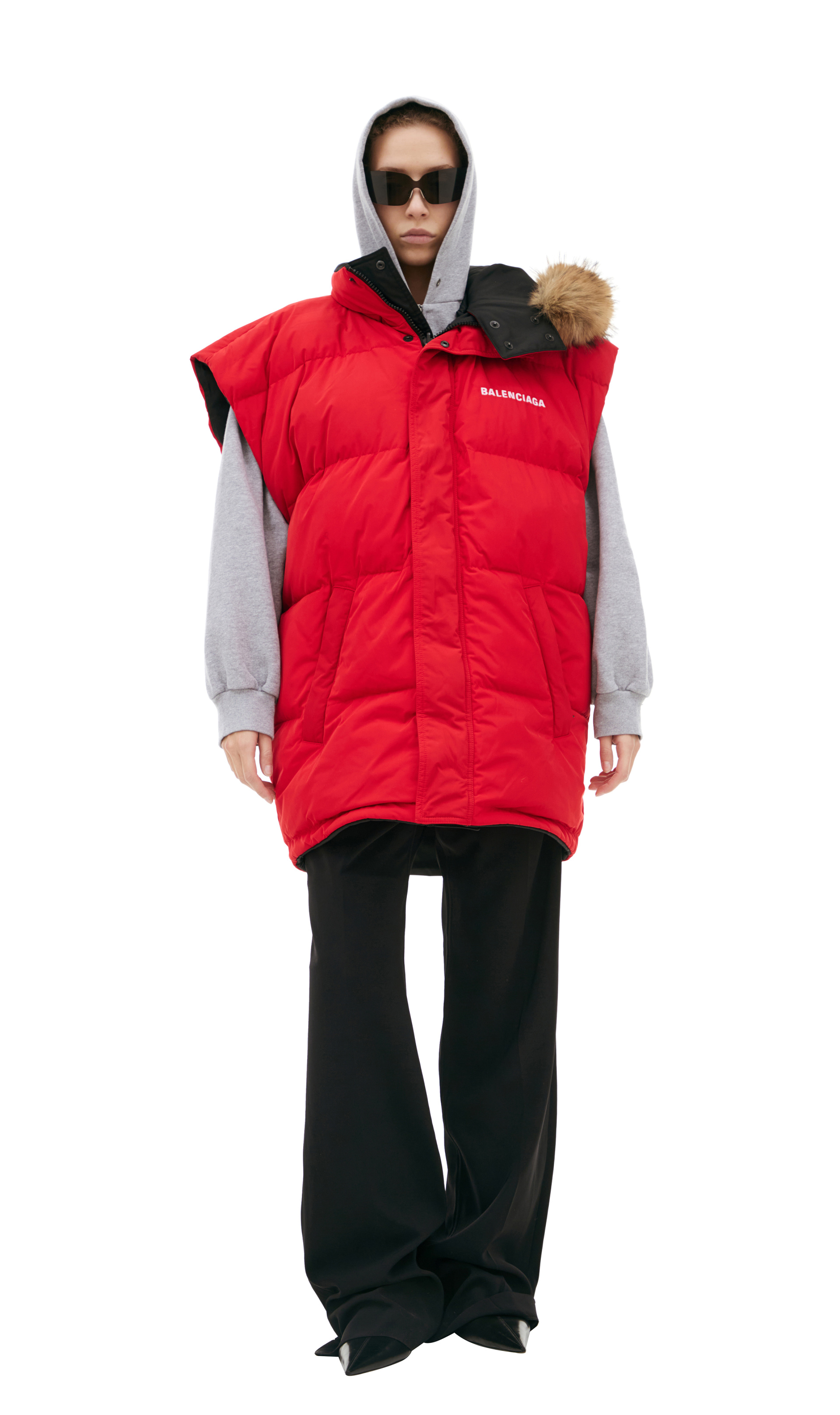 Balenciaga Reversible hooded vest