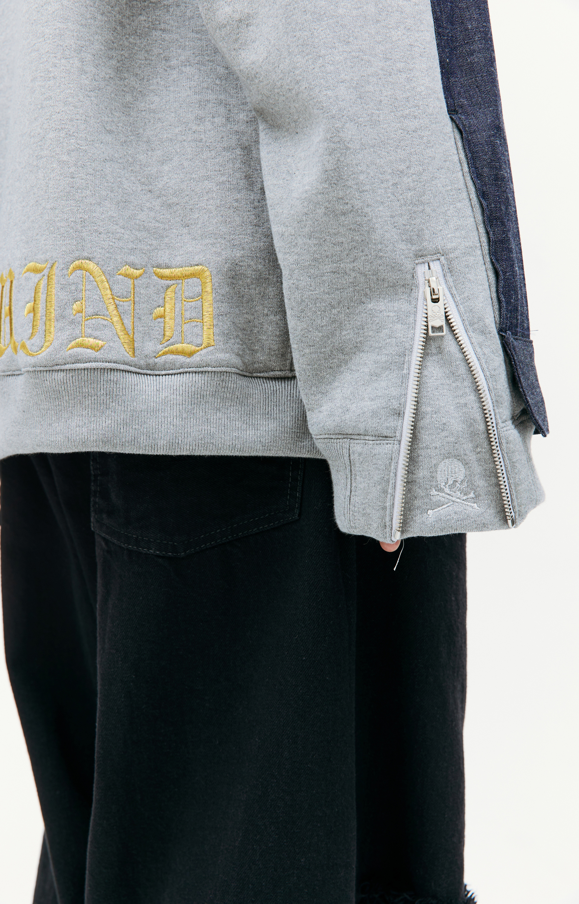 Mastermind WORLD Hooded denim jacket