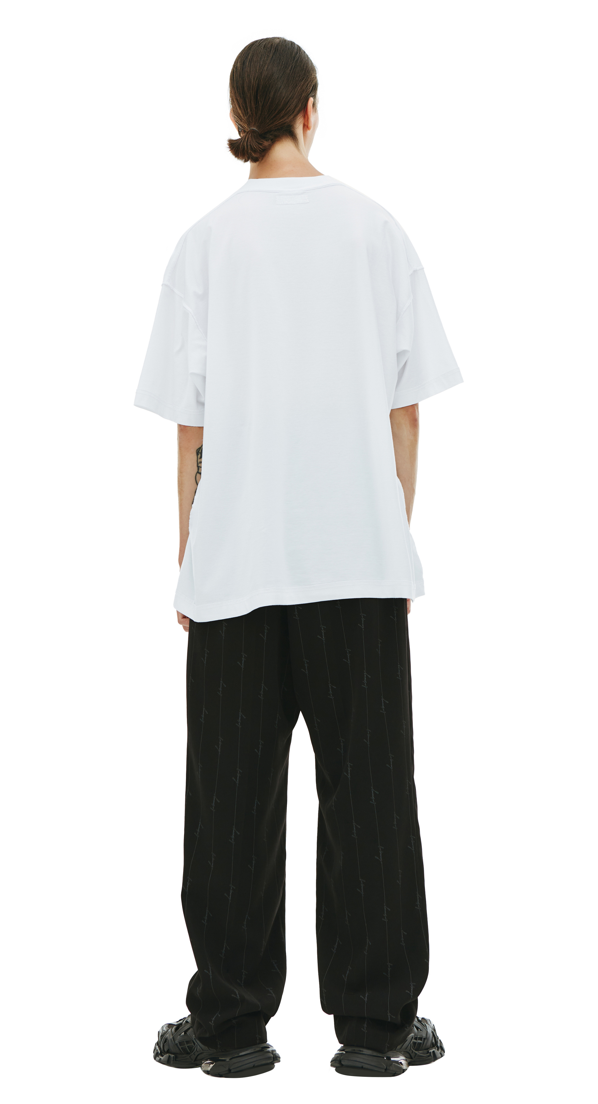 VETEMENTS White inside-out t-shirt