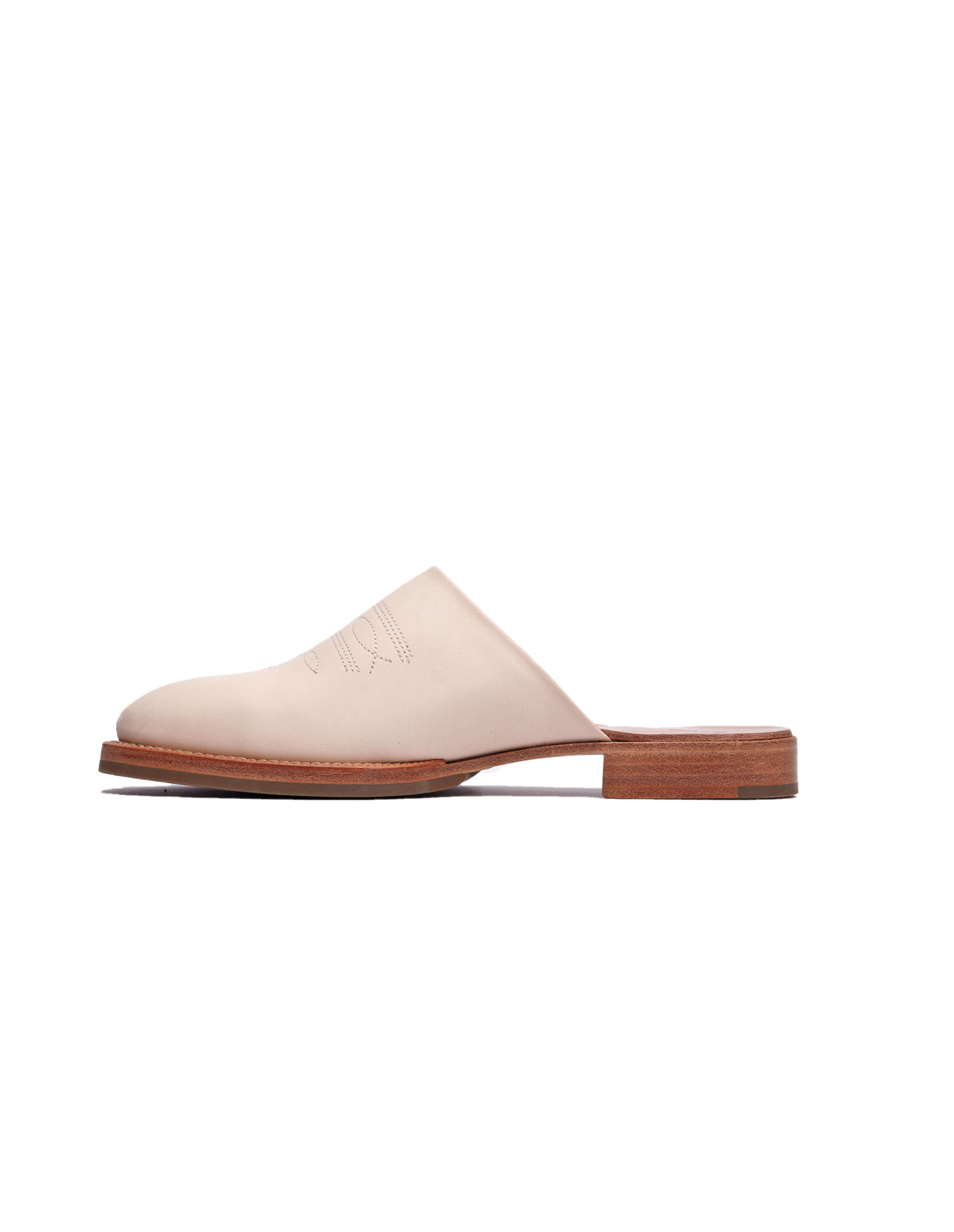 Hender Scheme Cheak Embroidered Leather Mule
