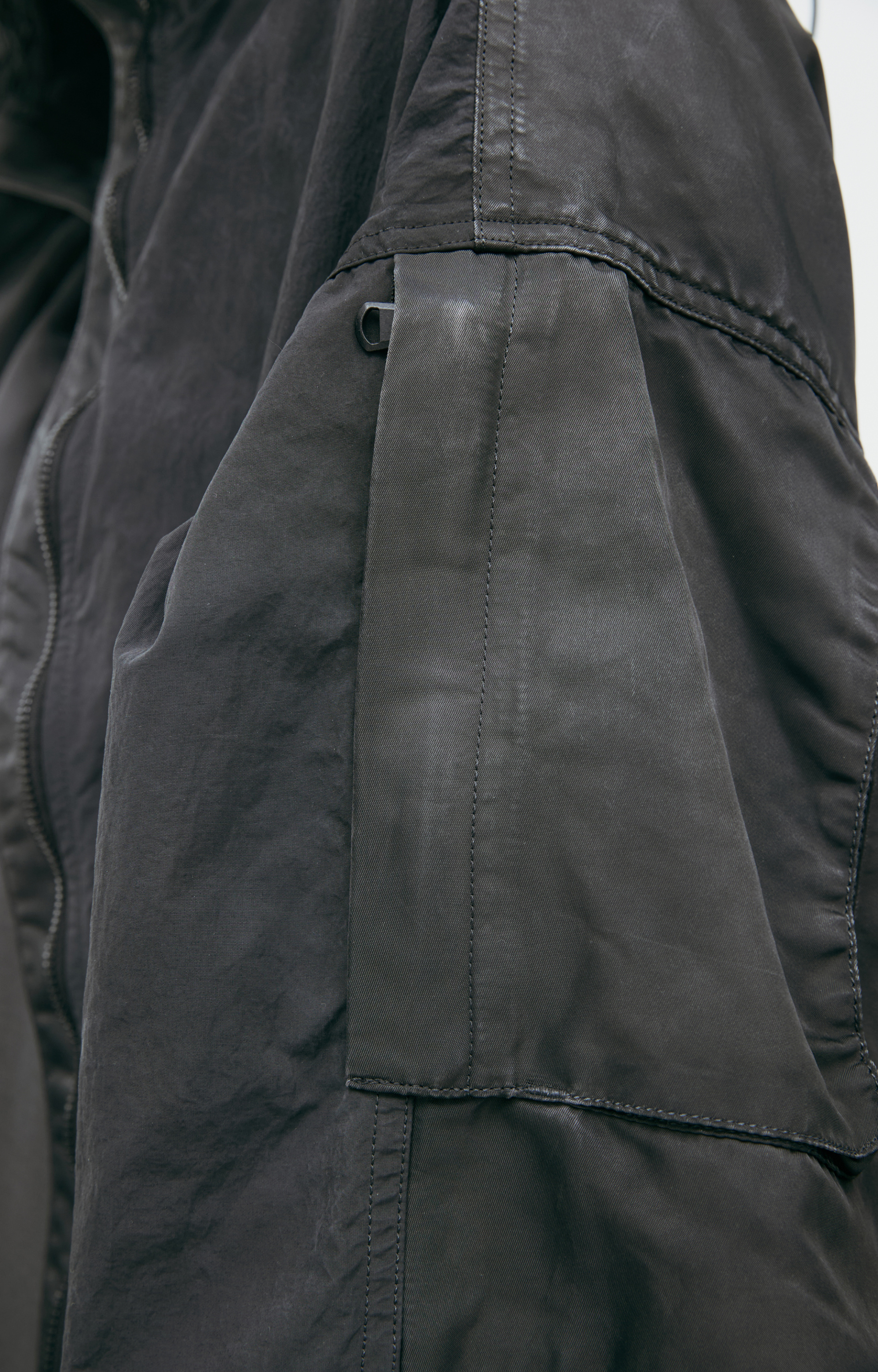 The Viridi-Anne Nylon jacket with a hood