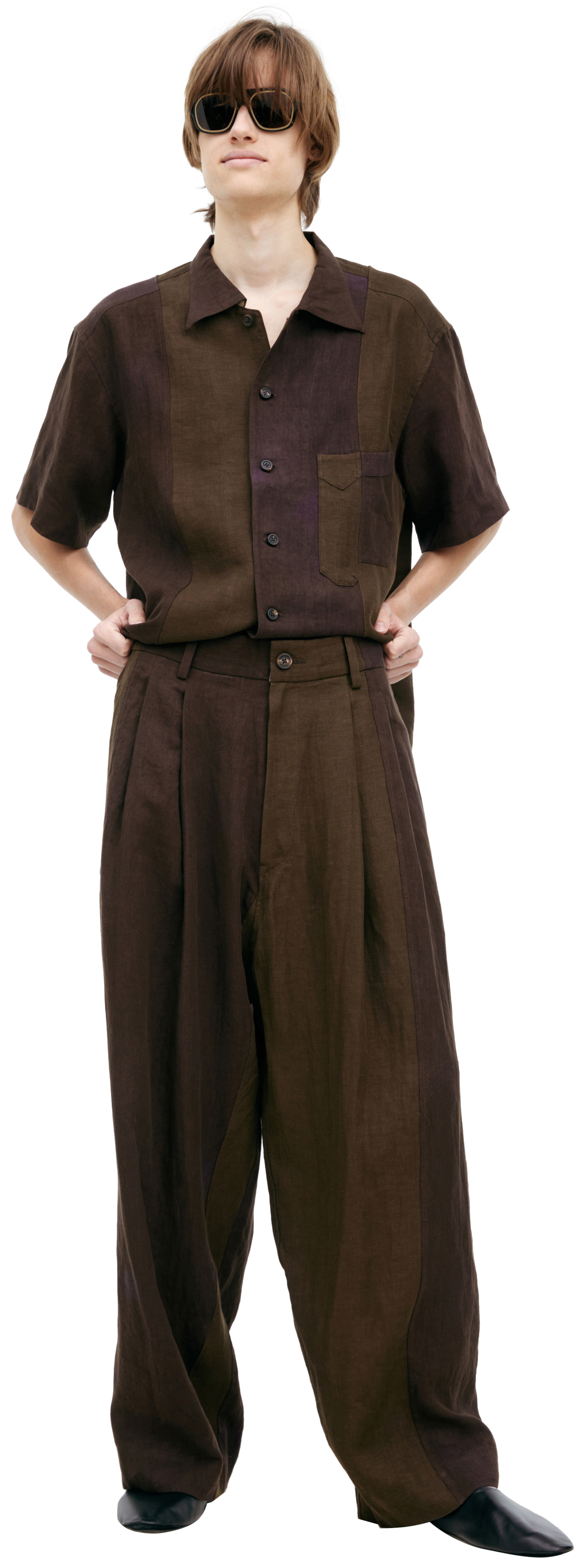 Ziggy Chen Wide linen trousers