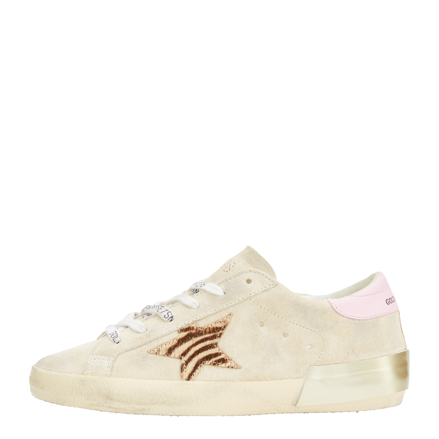 Golden Goose Super Star horsy zebra printed sneakers