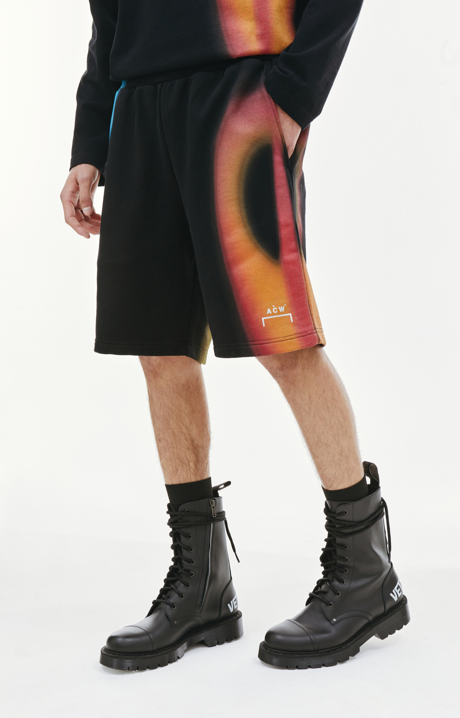 A-COLD-WALL* Black Hypergraphic shorts