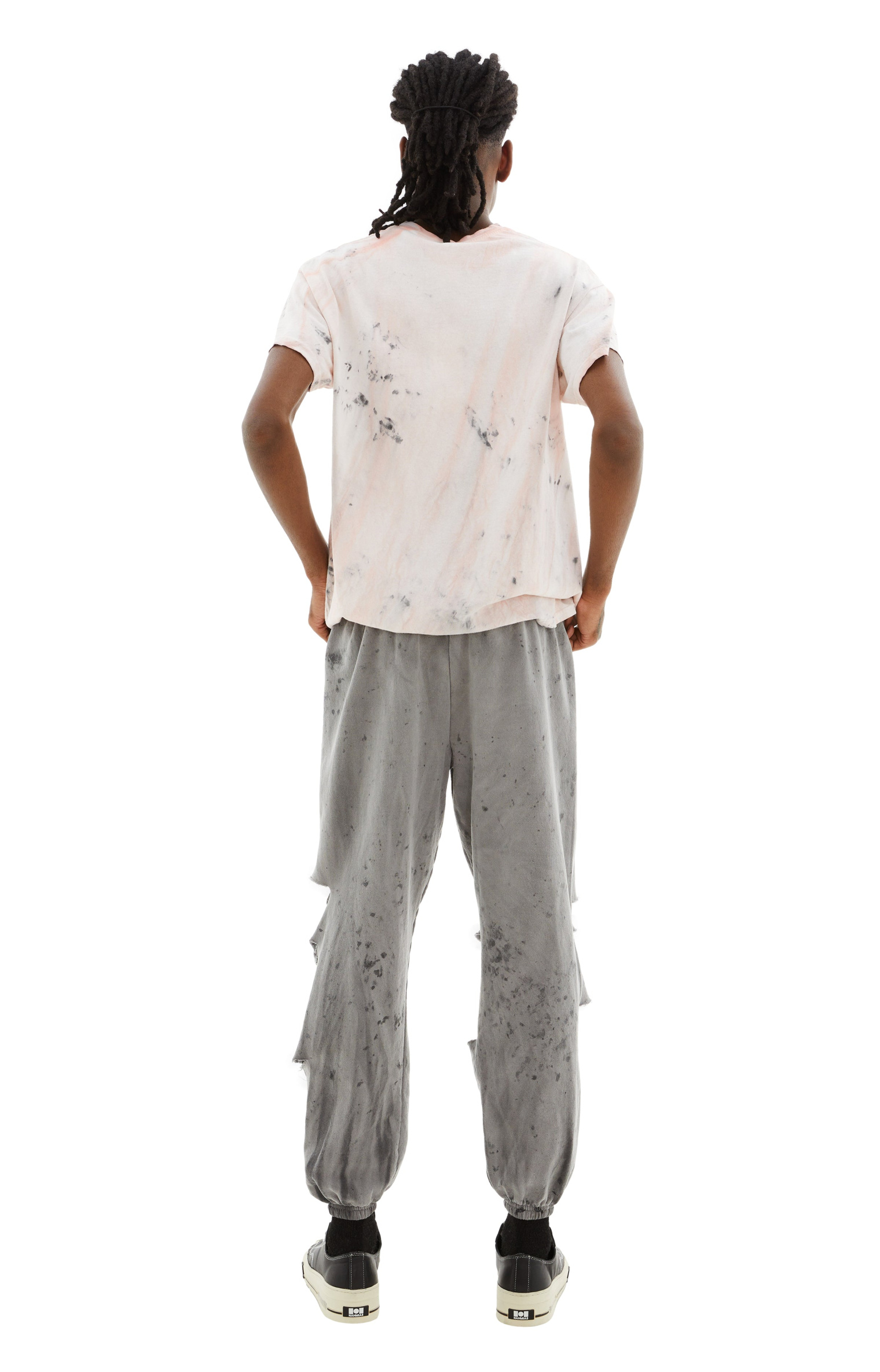 WESTFALL Melting Snoppy Pocket Destroyed Sweatpants