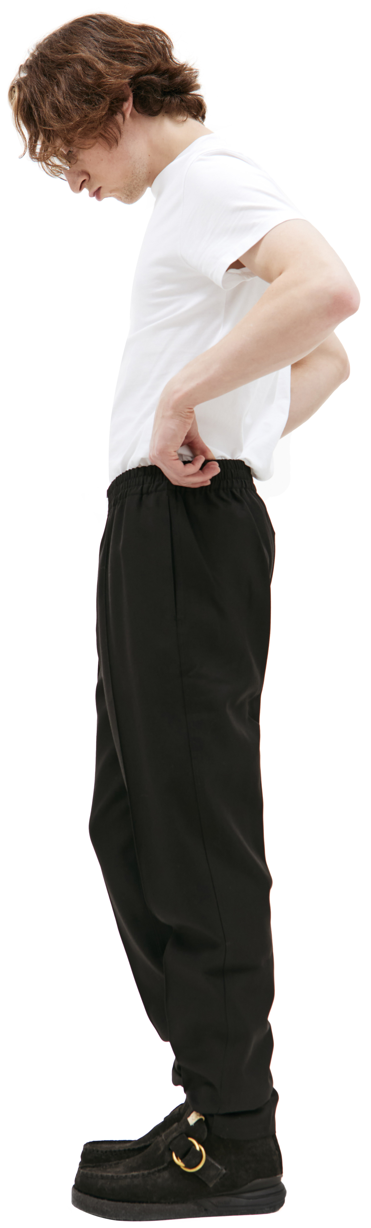 LOUIS GABRIEL NOUCHI Black straight trousers