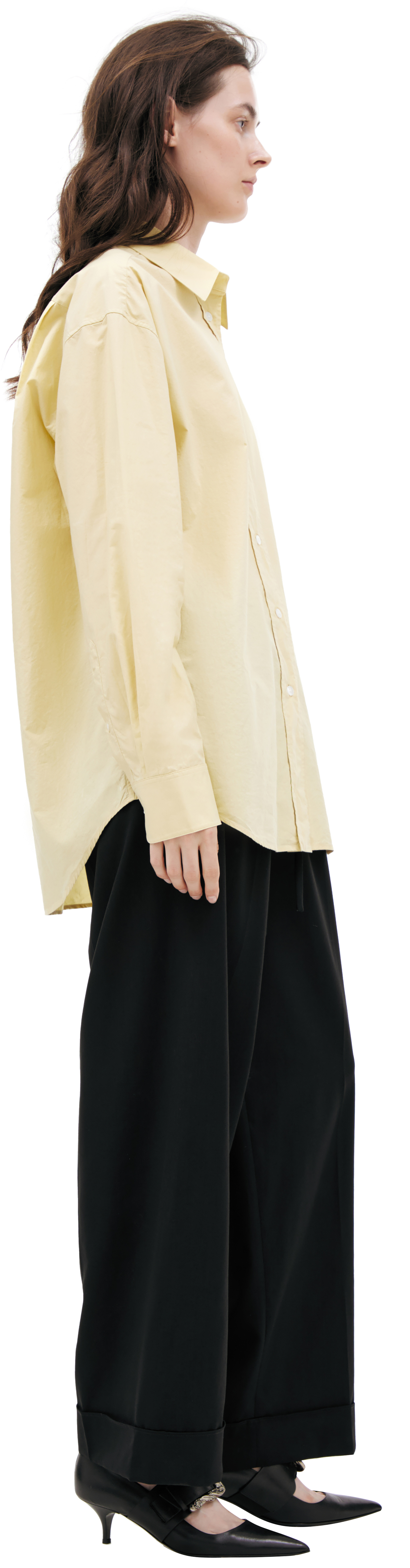 The Row Yellow cotton shirt