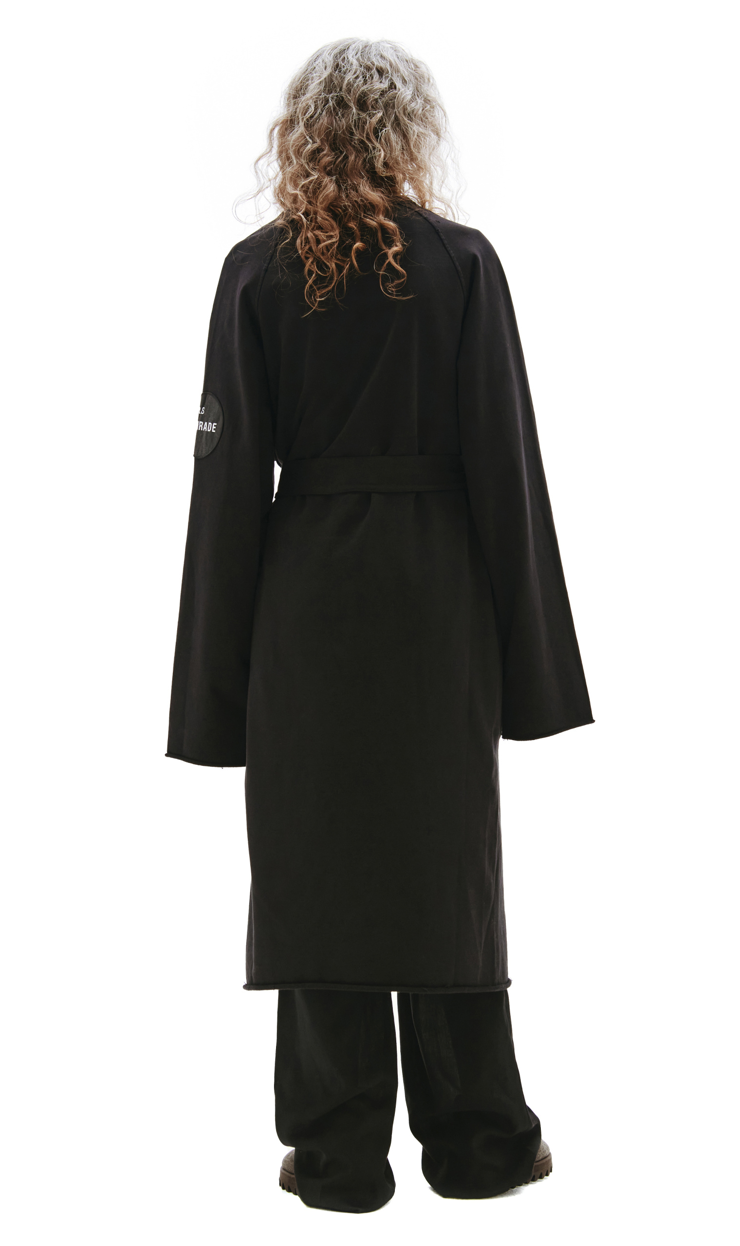 Raf Simons Black Tied-Waist Coat