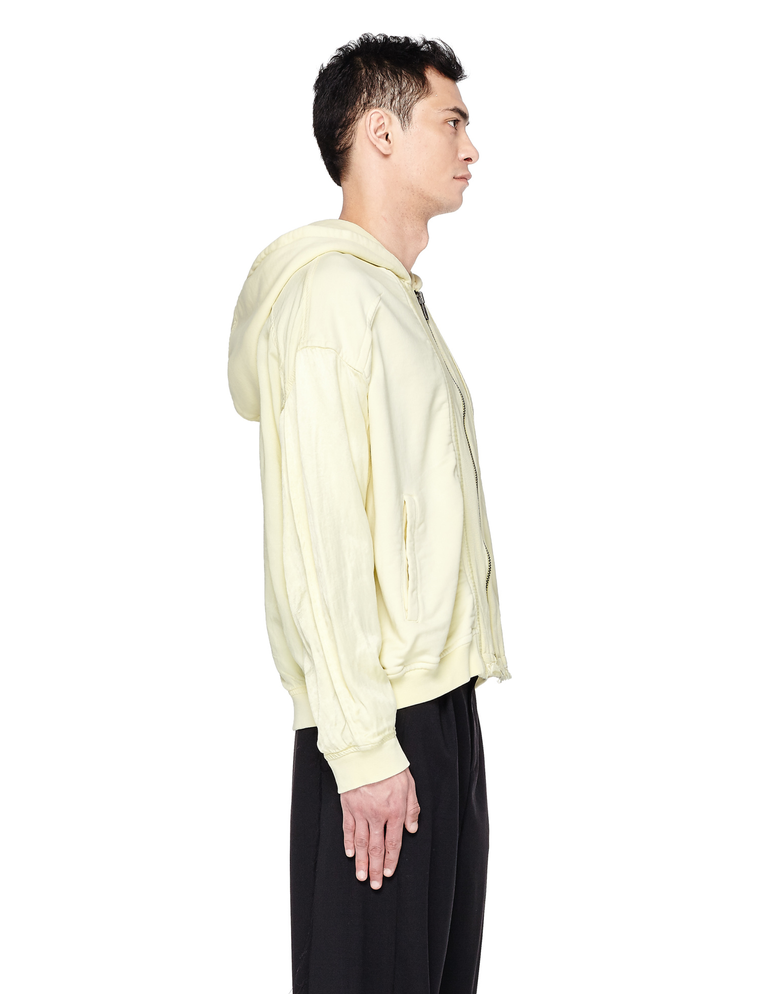Haider Ackermann Yellow Zip-Up Hoodie