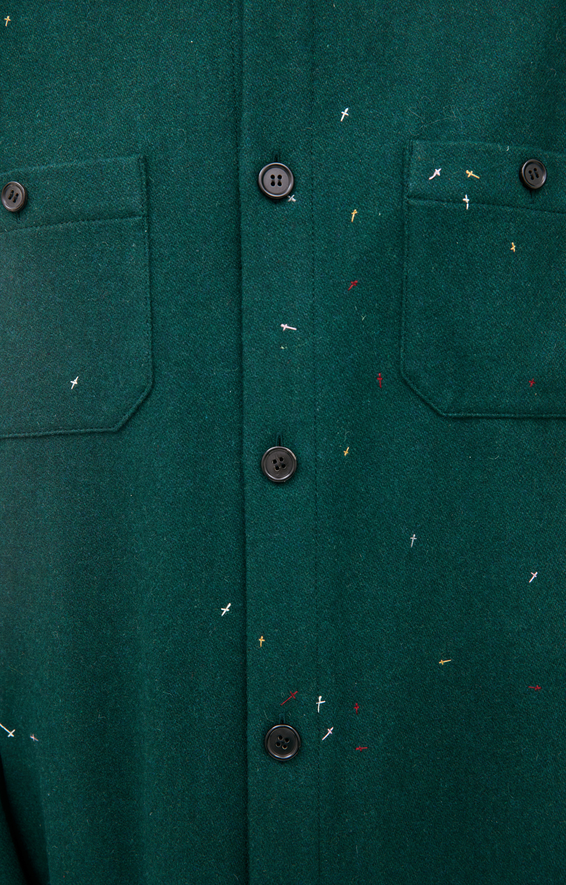 Undercover Shirt with embroidered crosses