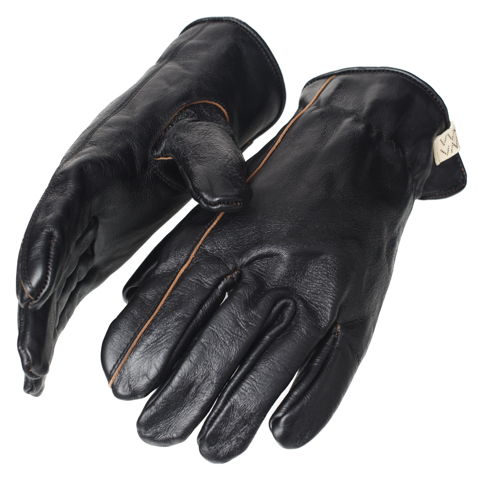 visvim Black Leather Gloves
