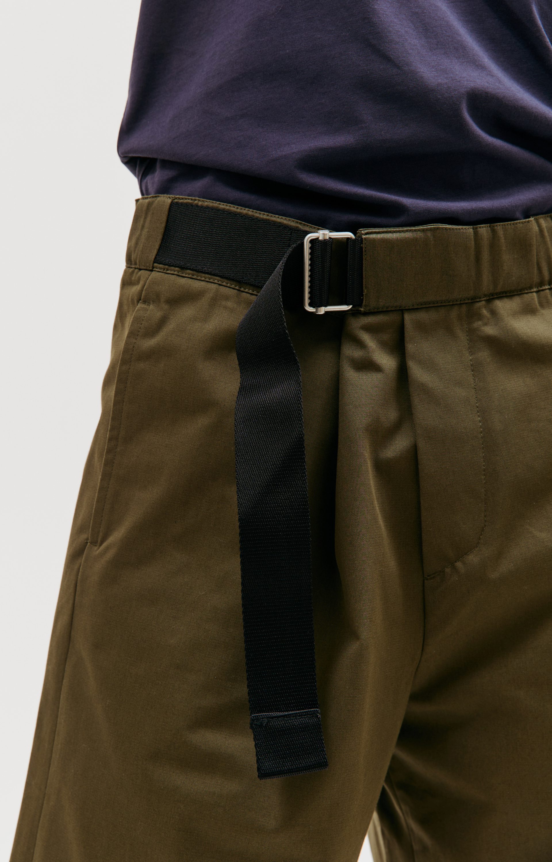 OAMC Khaki cotton shorts