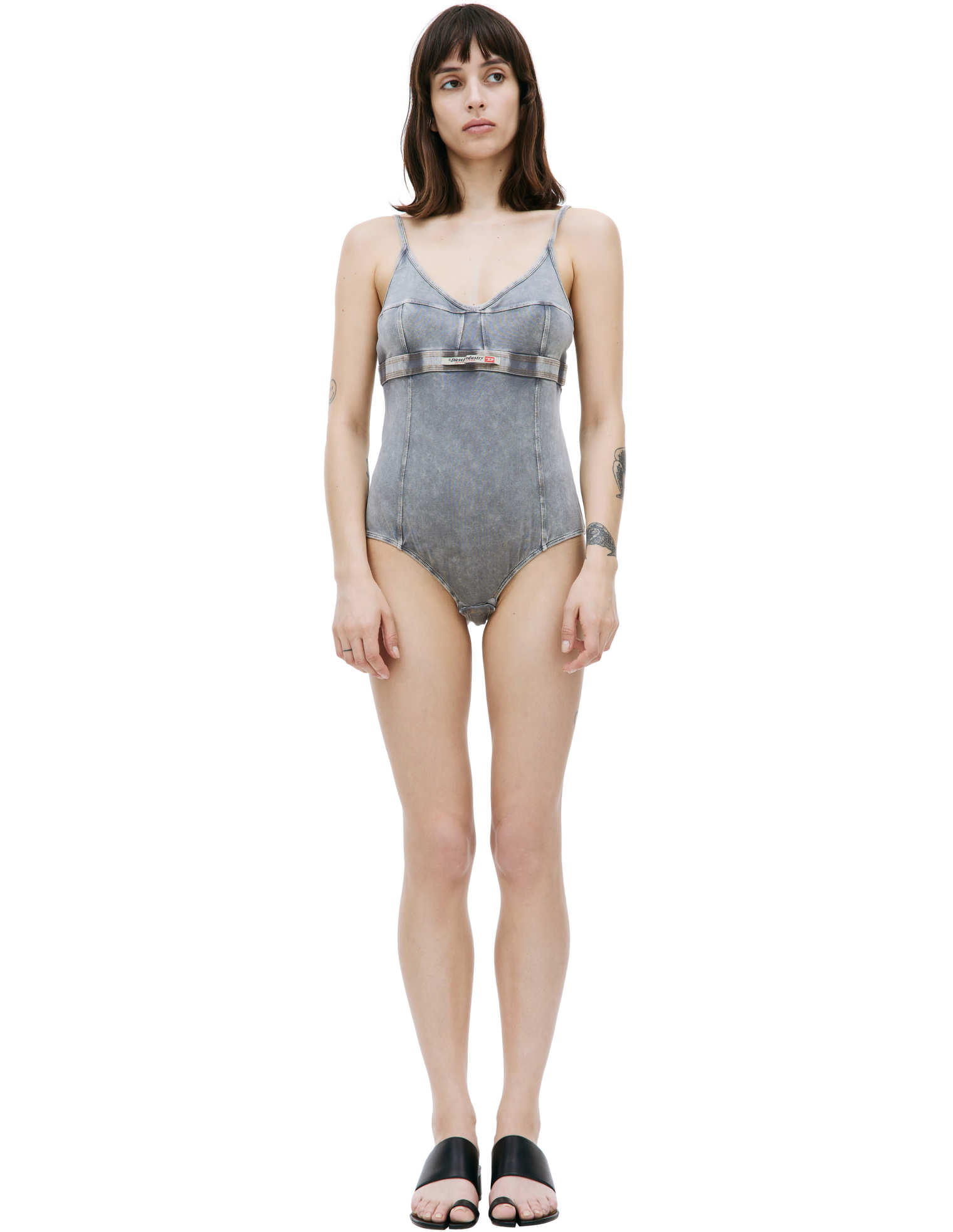 Diesel Grey cotton bodysuit