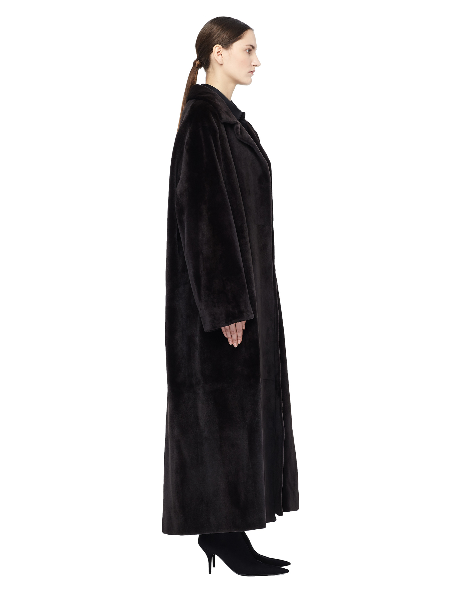 The Row Шуба из норки в пол Luster Coat