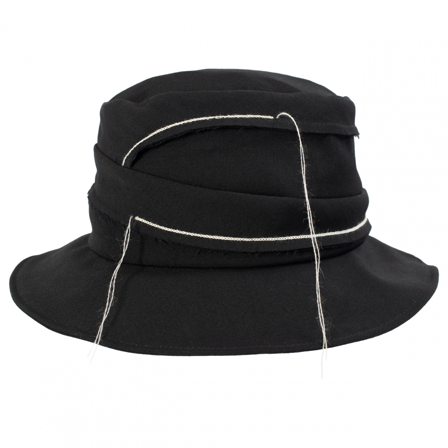 Y\'s Wool hat with white stitching
