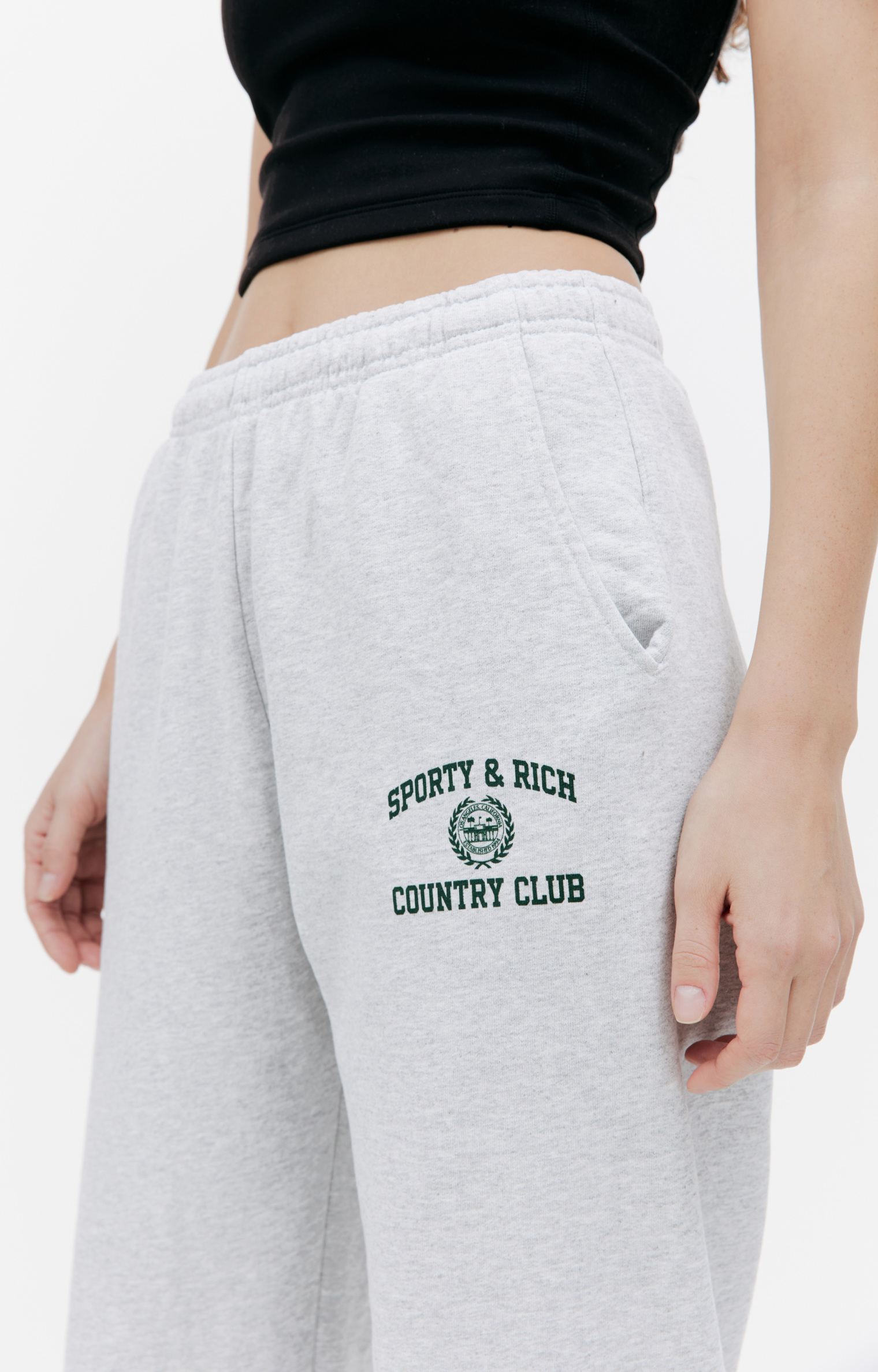 SPORTY & RICH Country Club printed sweatpant