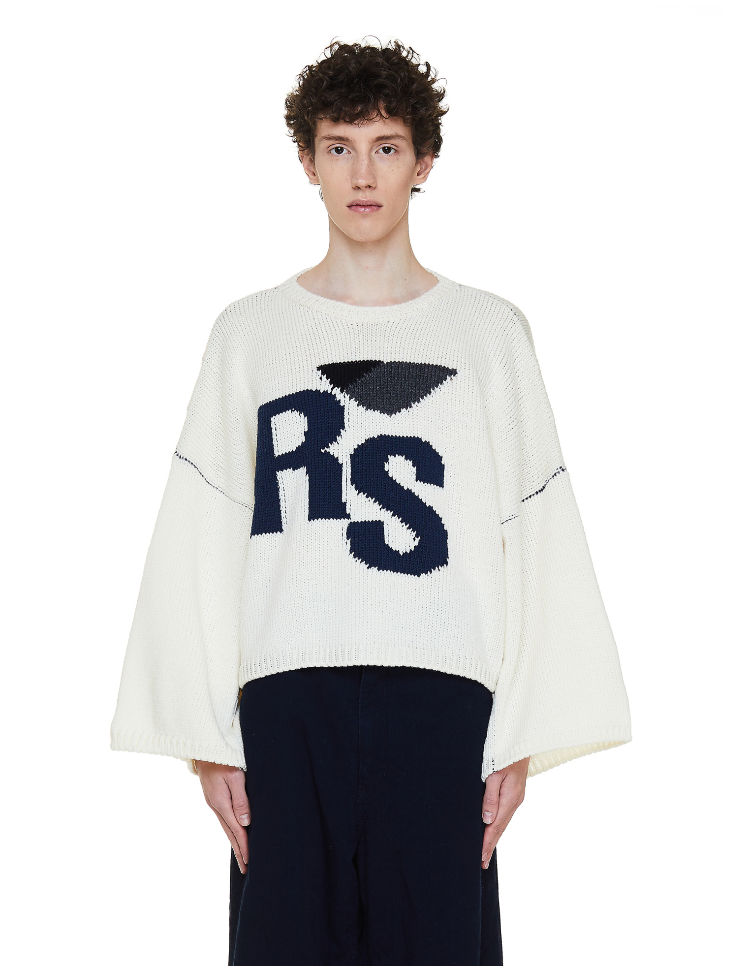 Raf Simons Укороченный свитер из шерсти