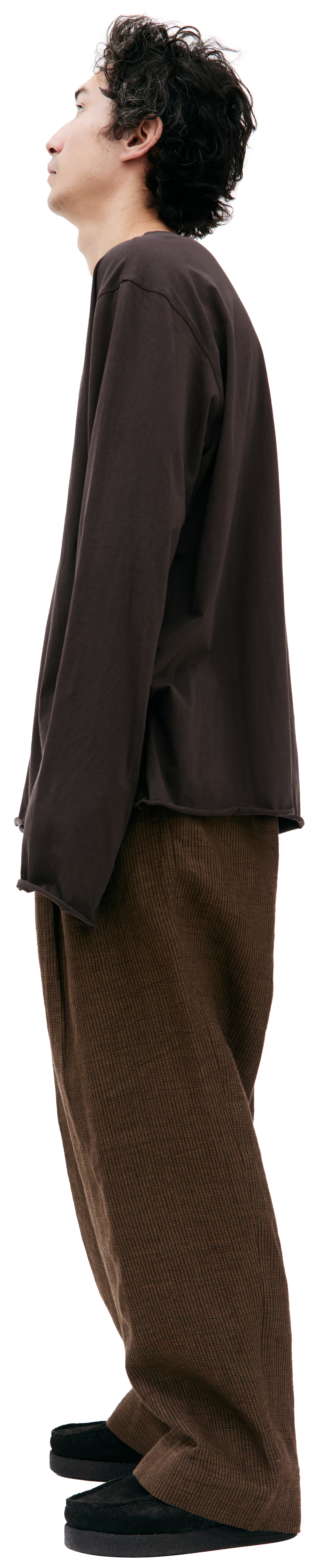 Ziggy Chen Brown cotton longsleeve