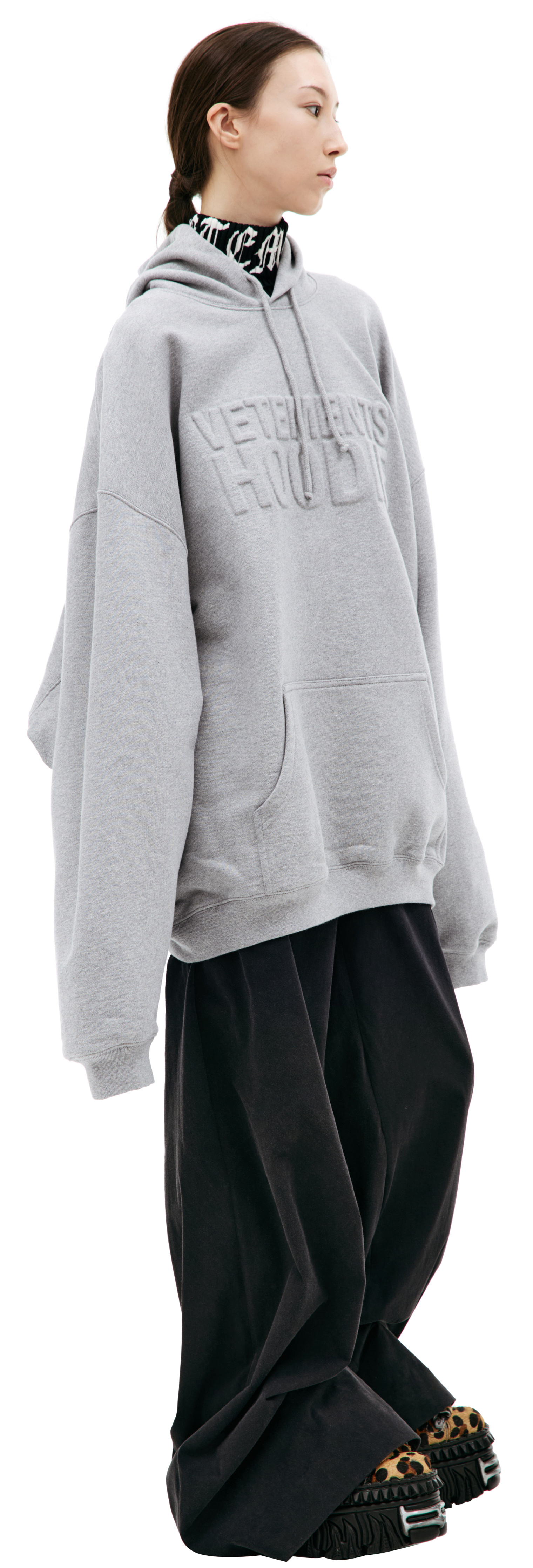 VETEMENTS Gray Illusion hoodie