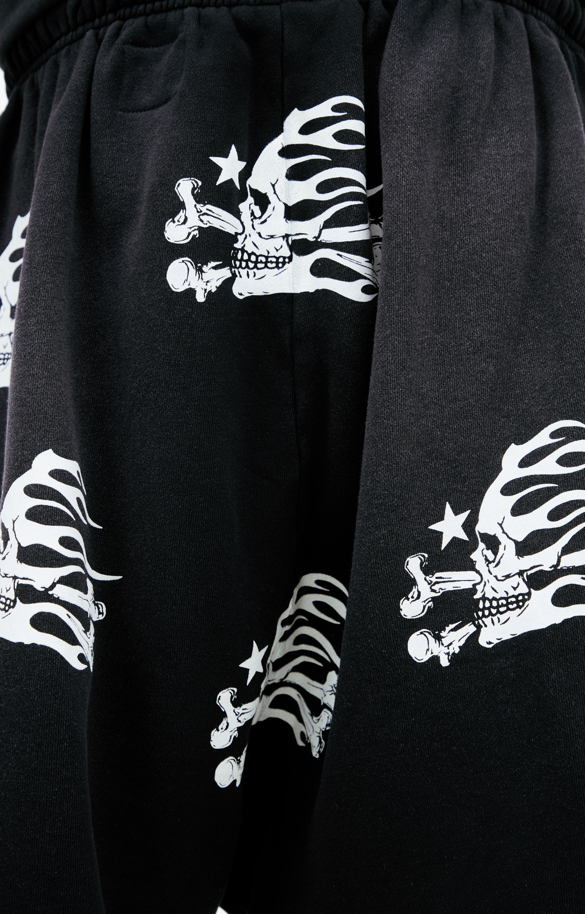 Hellstar Black monoprint shorts