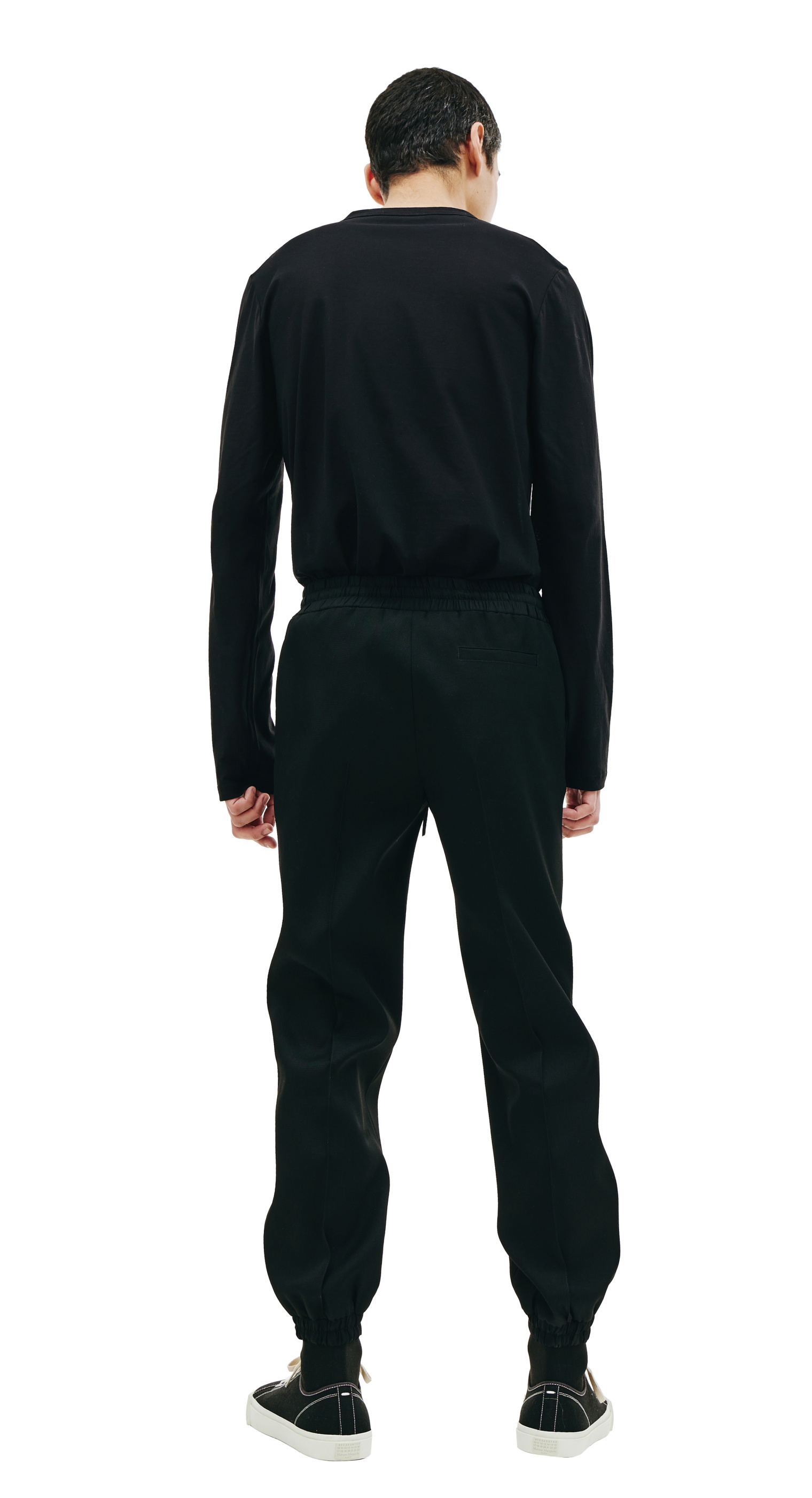 Jil Sander Black wool sweatpants