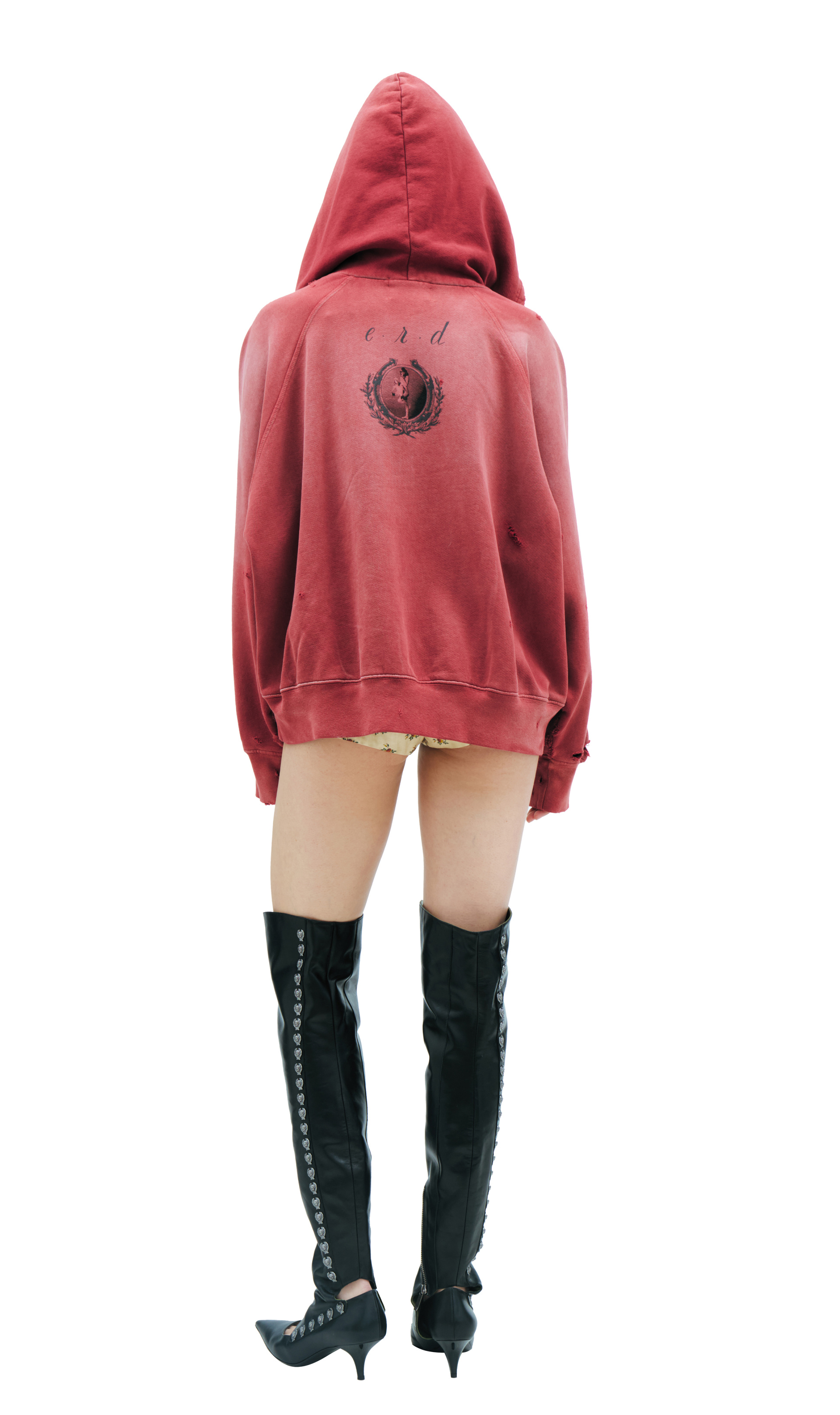 Enfants Riches Déprimés Red print hoodie