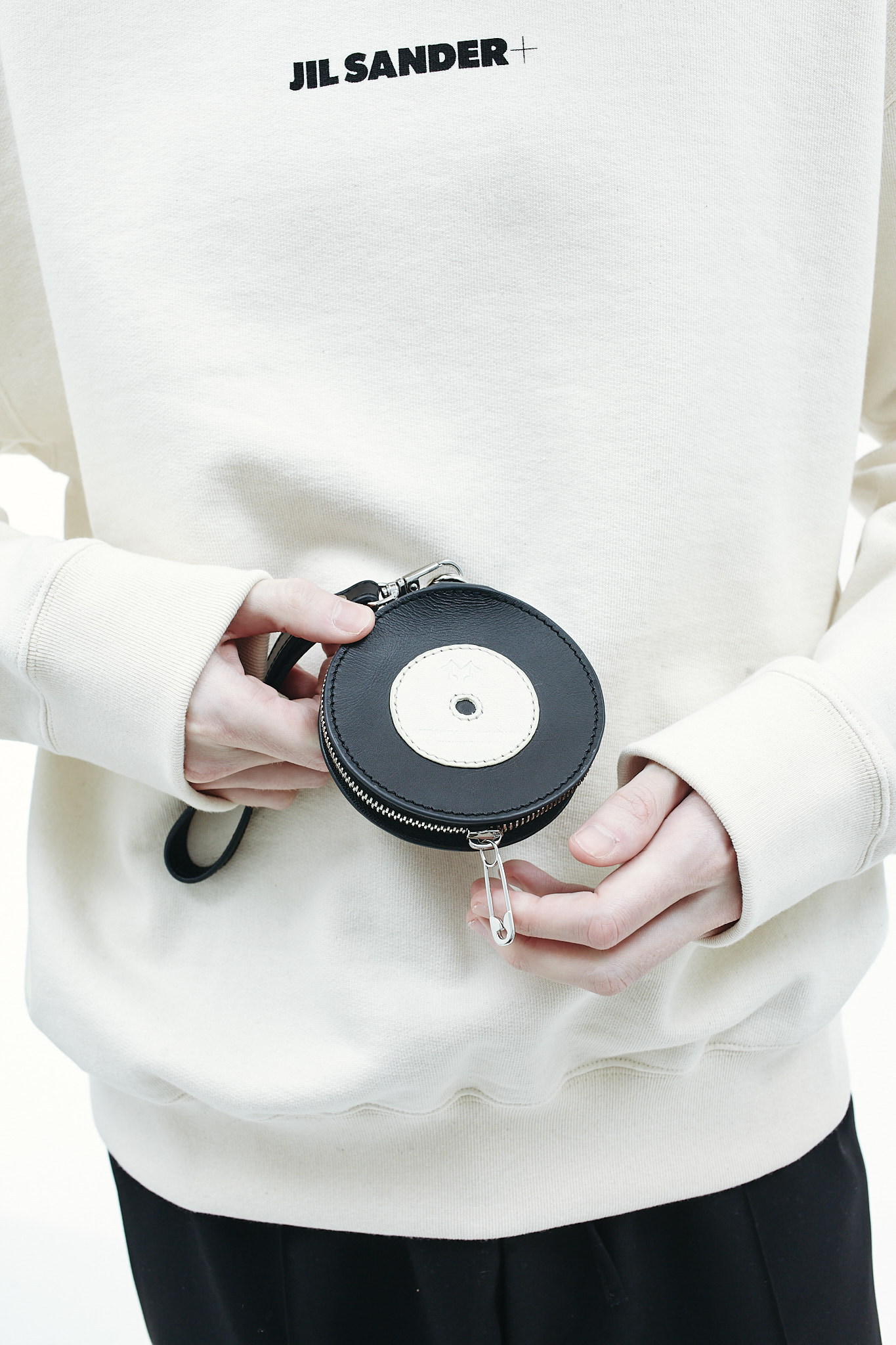 Midnight Studios Disque leather bag