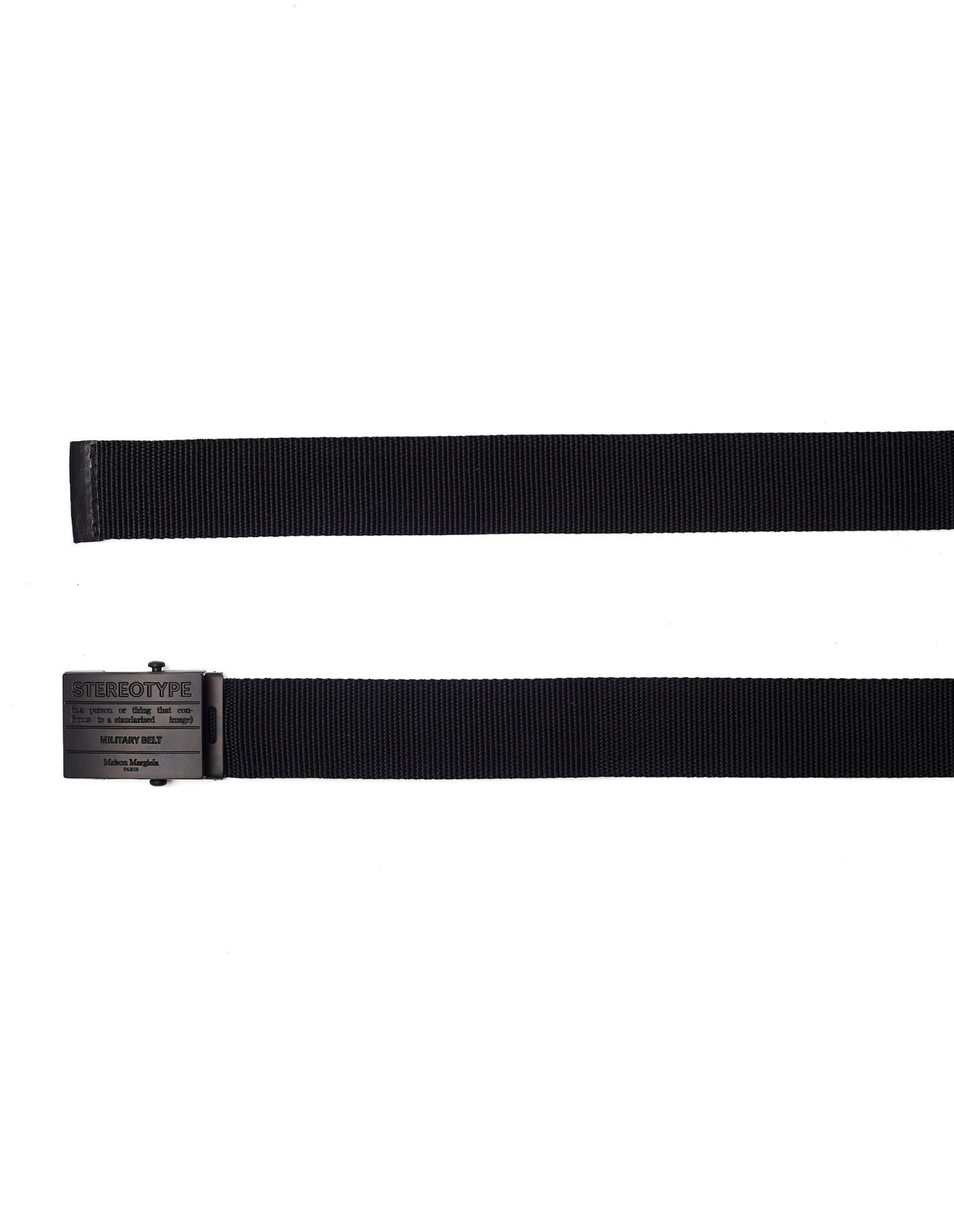Maison Margiela Black Textile Stereotype Belt