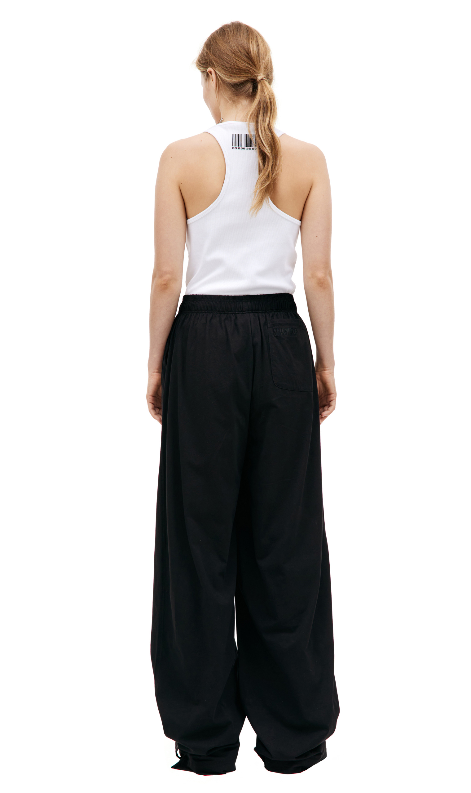 VETEMENTS Black oversized sweatpants