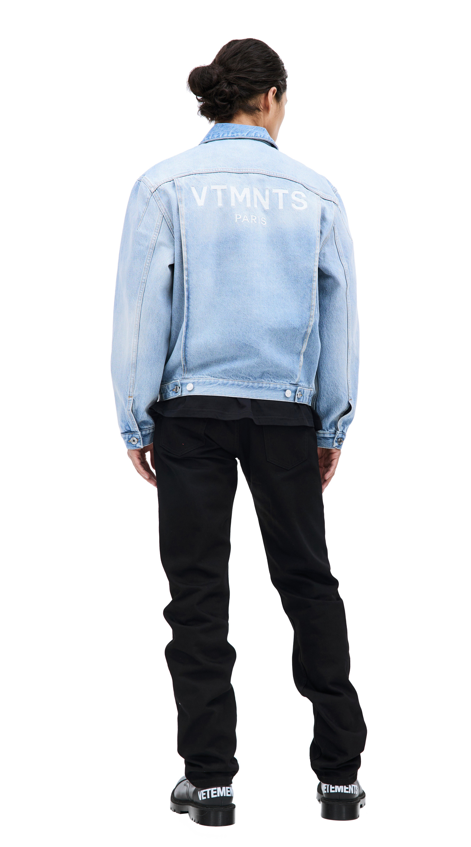 VTMNTS Embroidered logo denim jacket