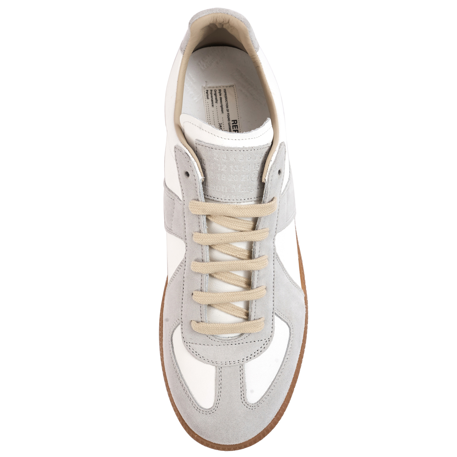 Maison Margiela White Leather & Suede Replica Sneakers