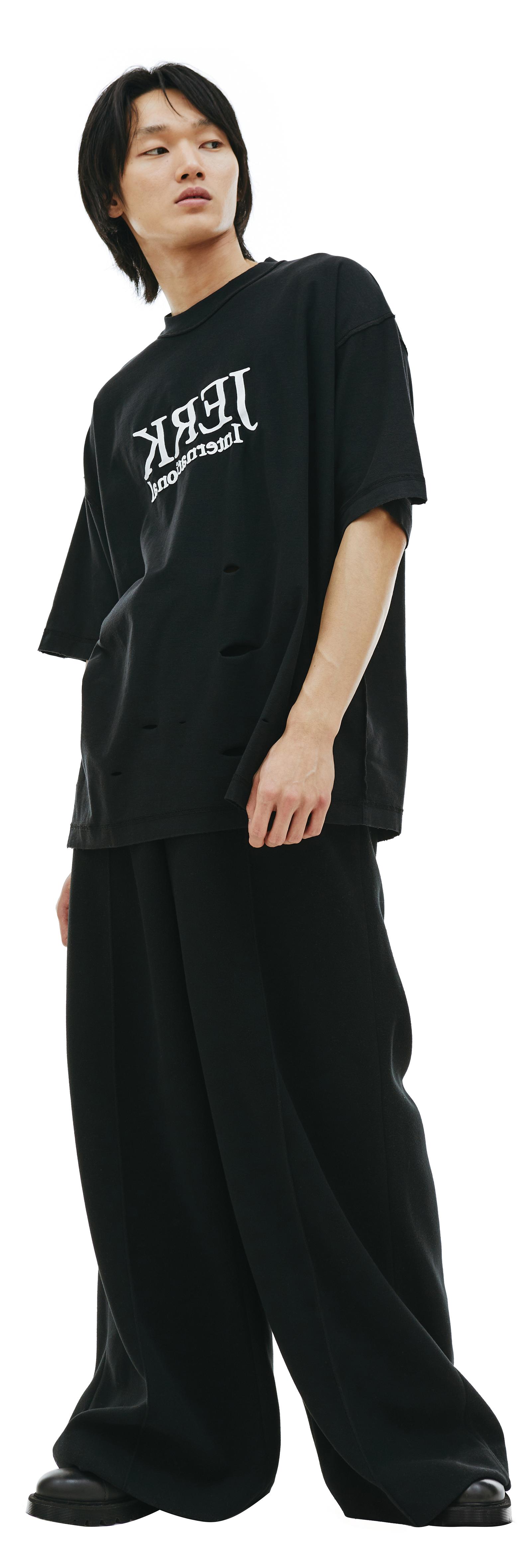 VETEMENTS JERK Destroyed T-shirt