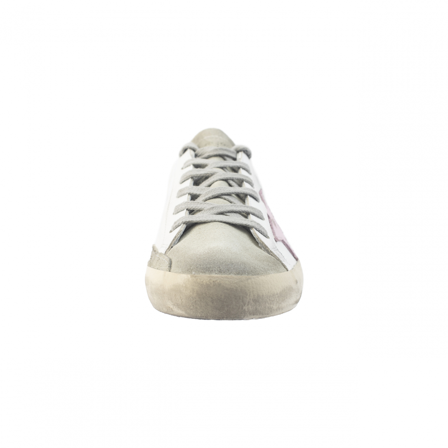 Golden Goose Superstar Leather sneakers with pink star