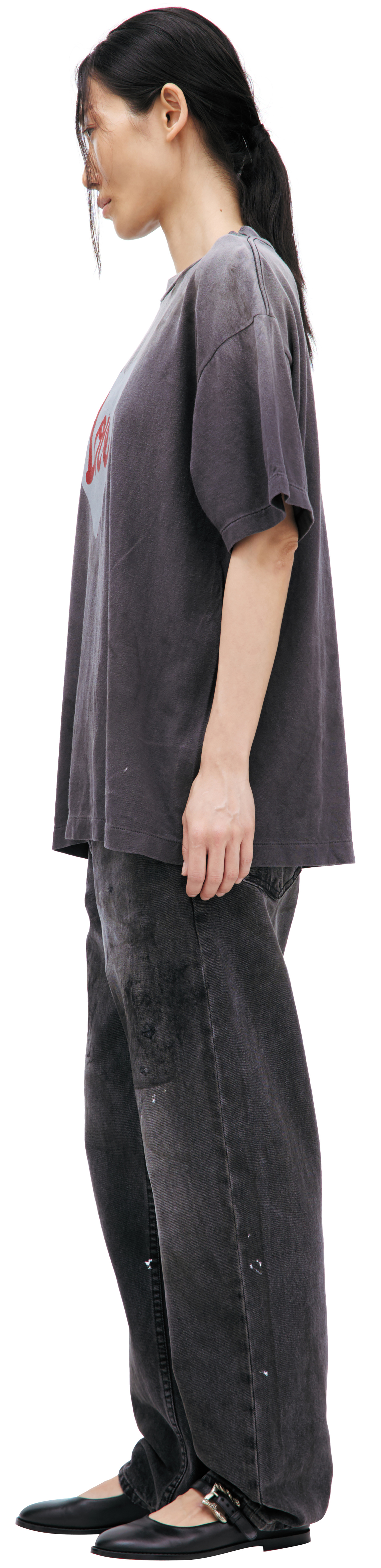 Saint Mxxxxxx Grey print T-shirt