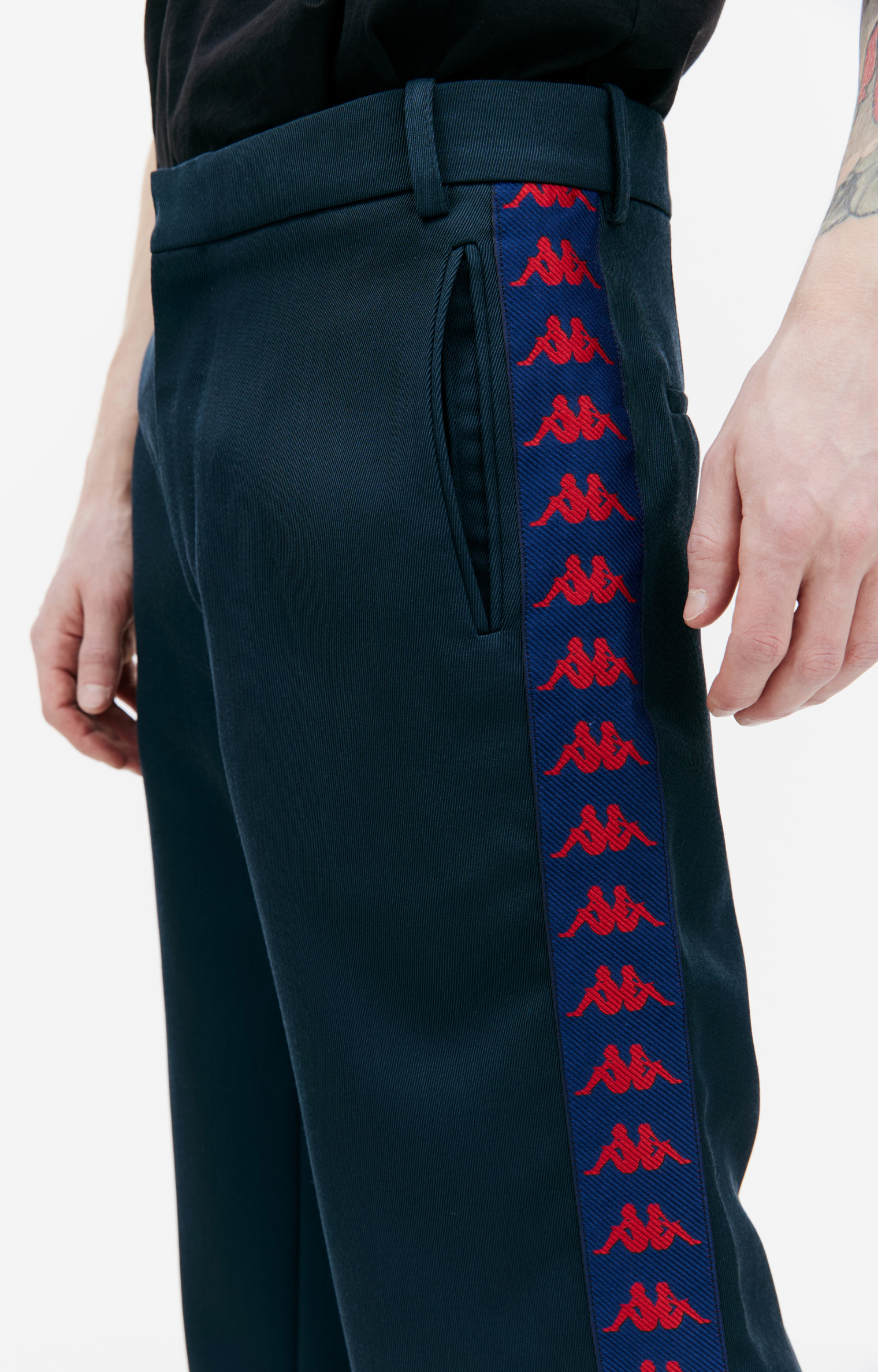 Faith Connexion Kappa Striped Wool Pants
