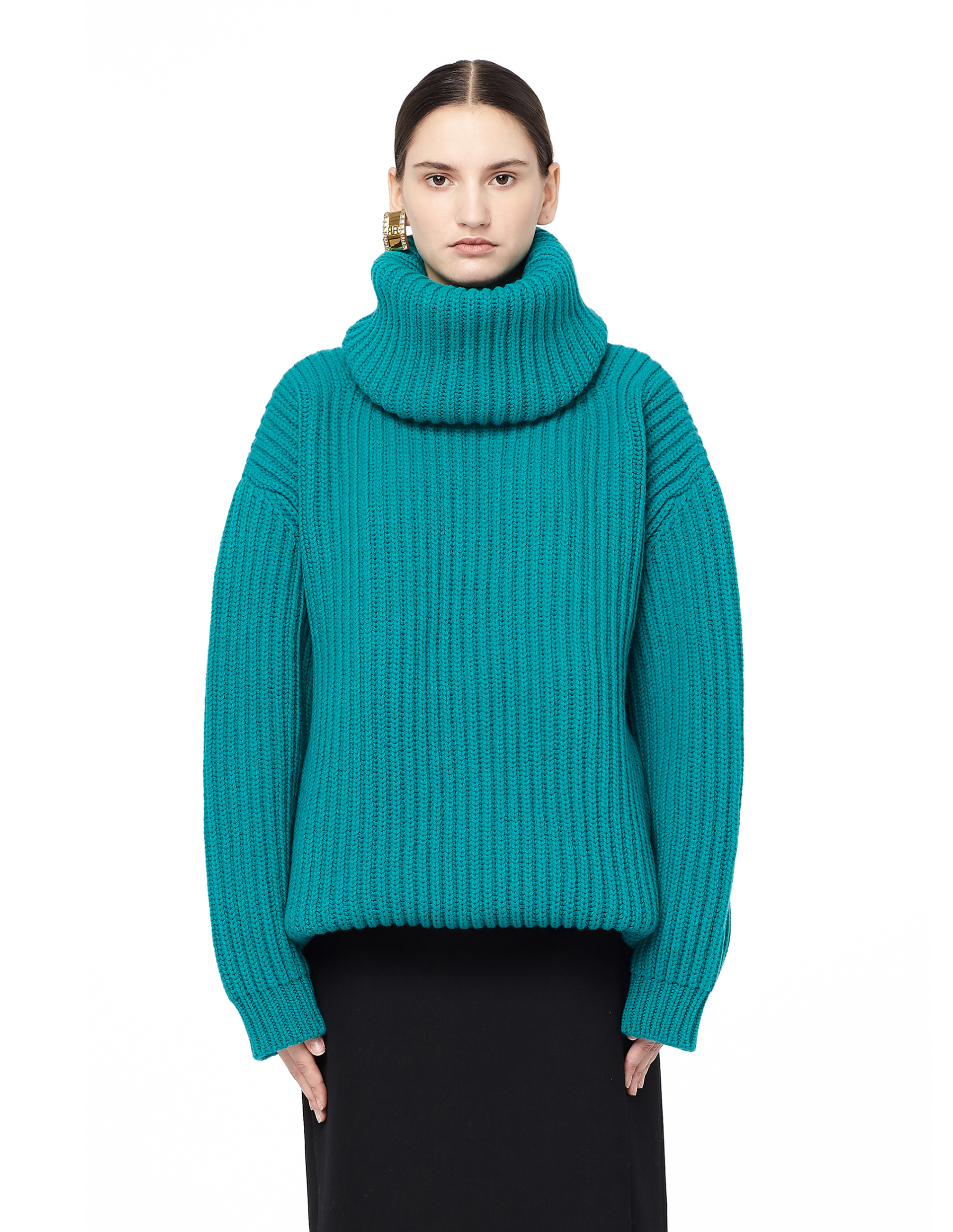Balenciaga Oversized Chunky Knit Turtleneck