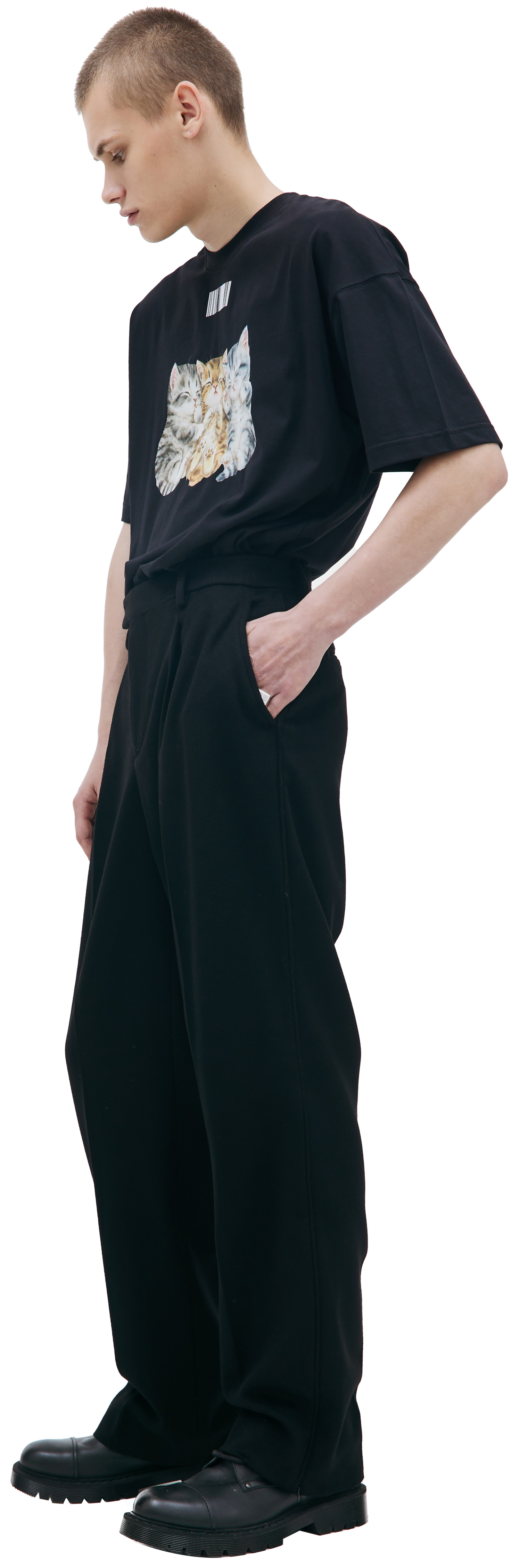 VTMNTS Black wool trousers