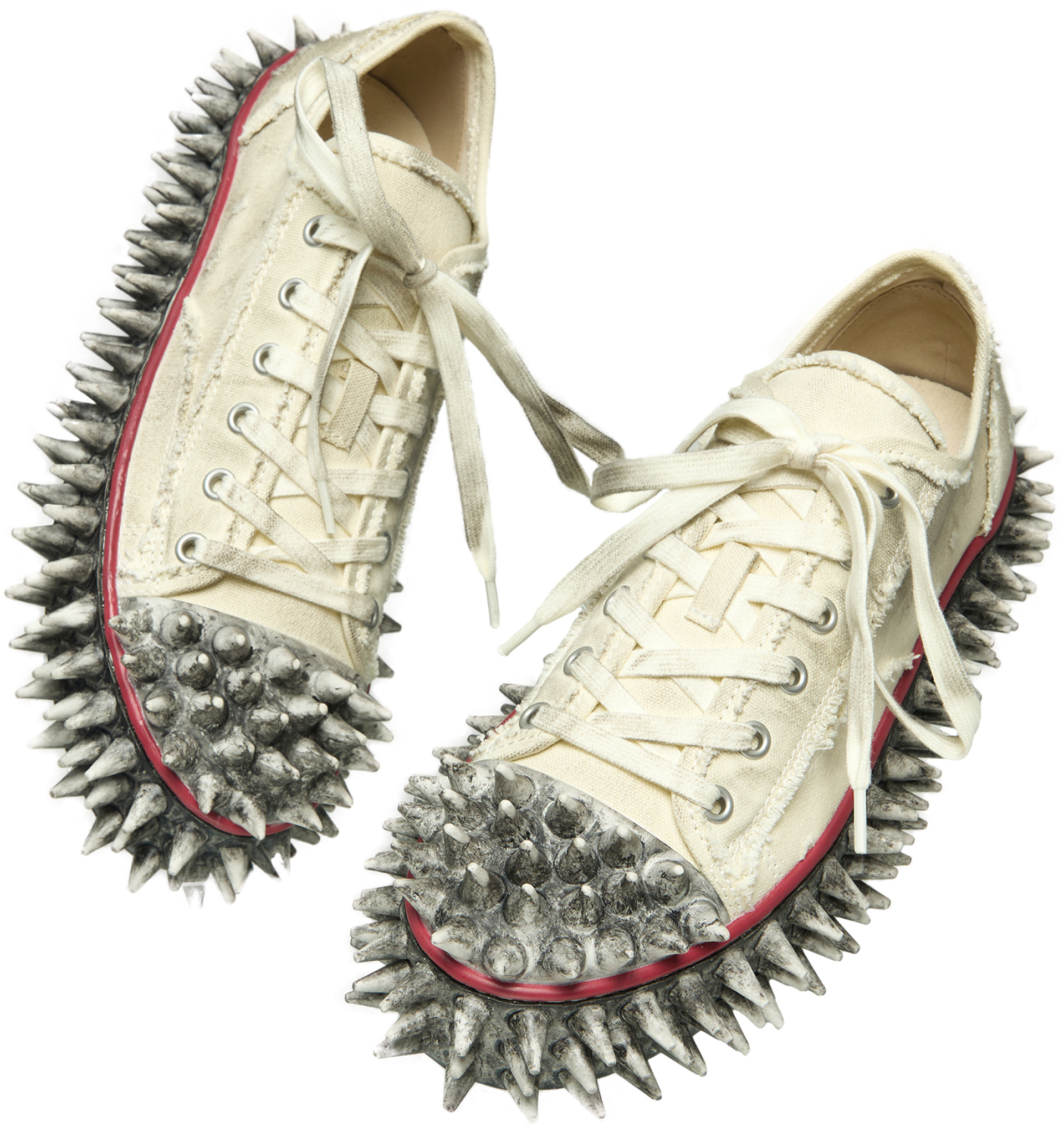 Doublet DIRTY SPIKE TOE CAP CANVAS SNEAKER