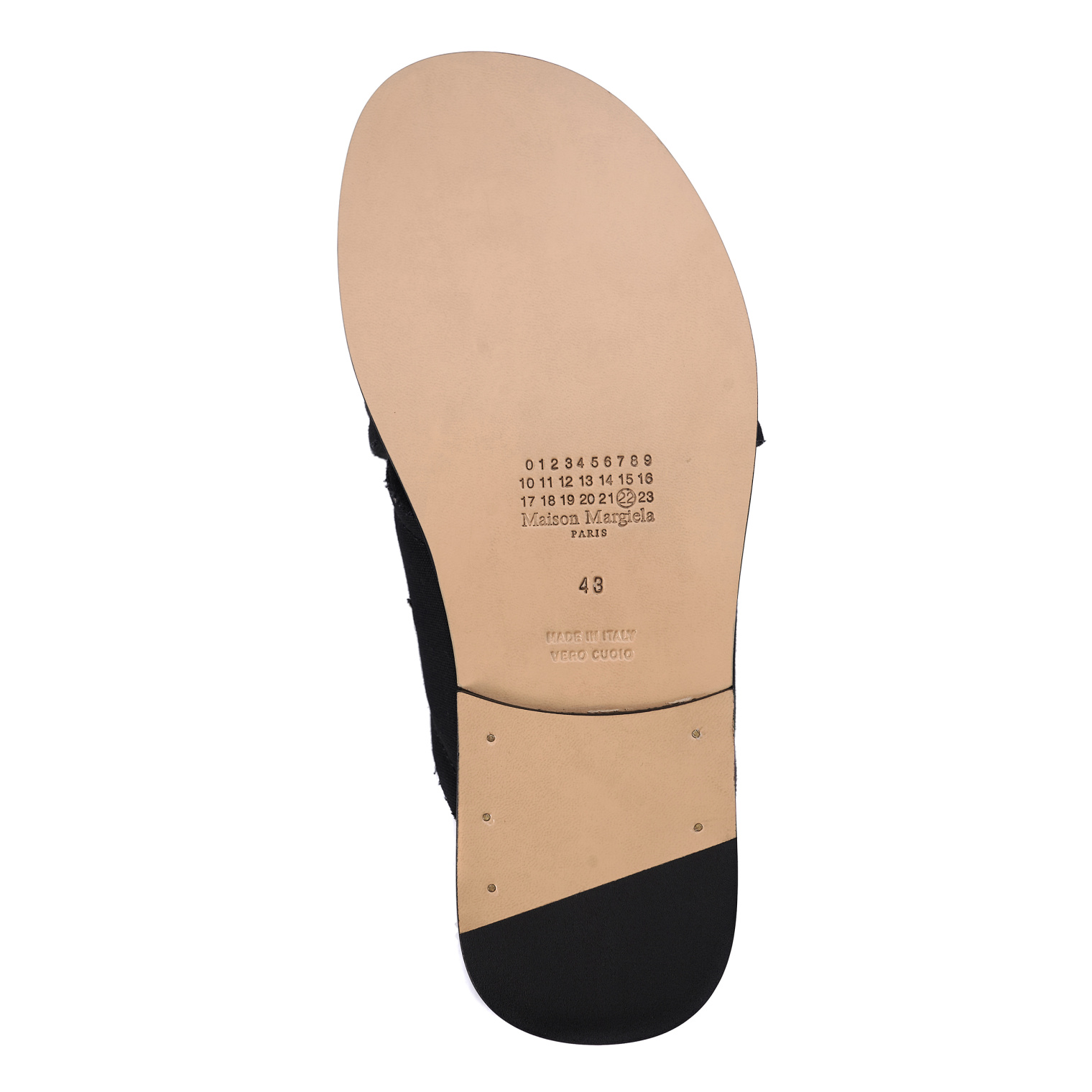 Maison Margiela Black Canvas Sandals