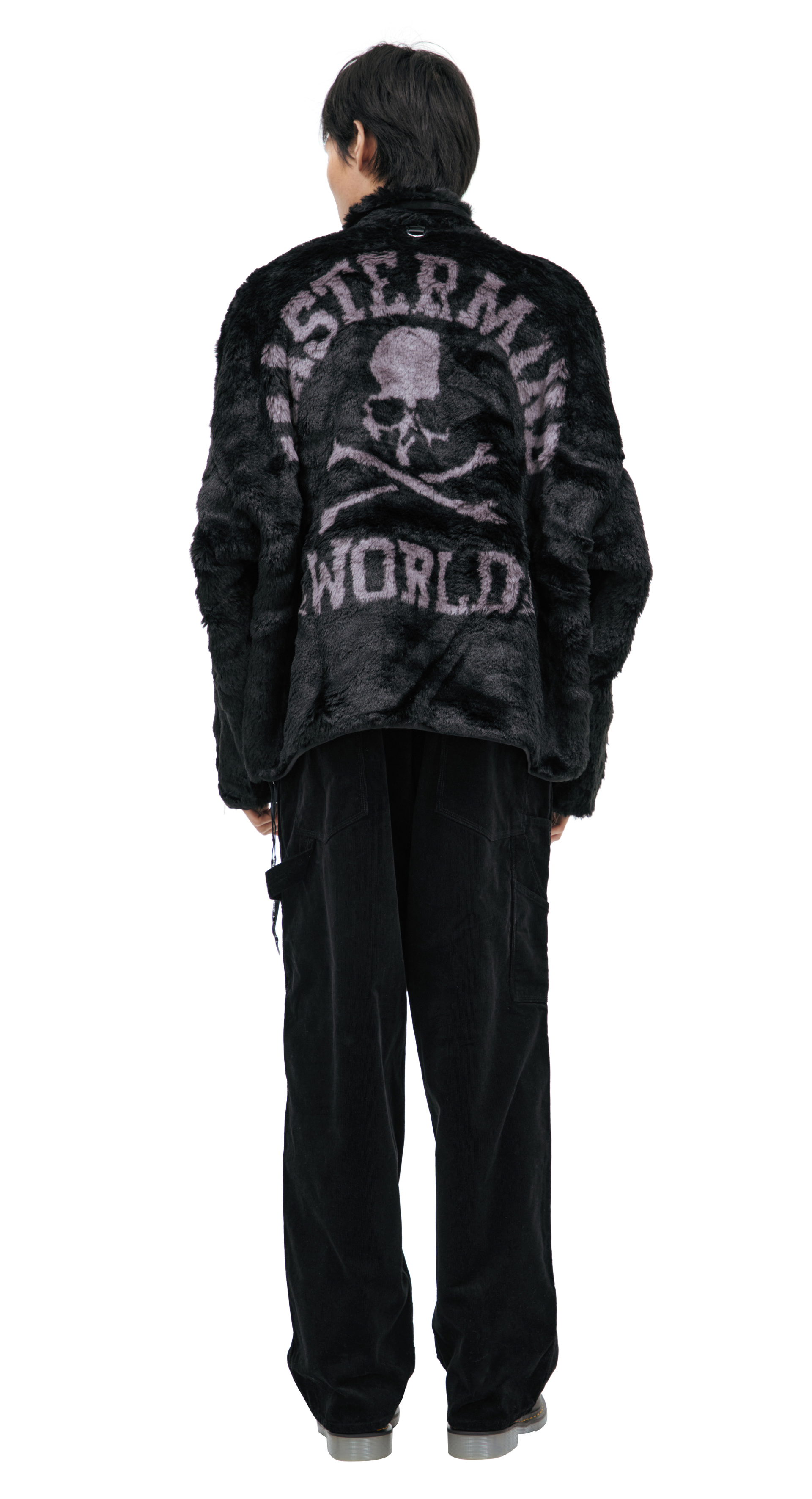 Mastermind WORLD Fur jacket with patch pocket