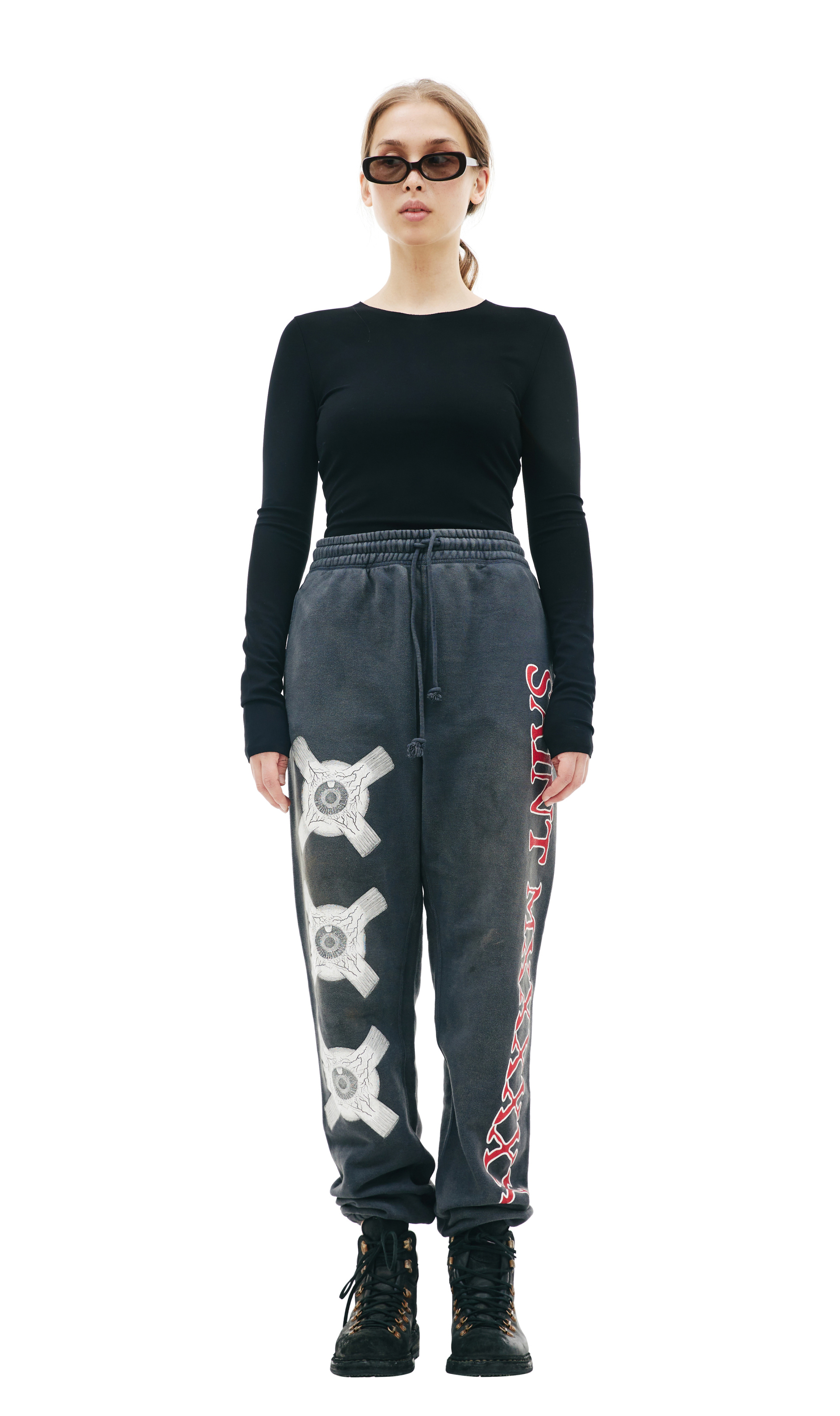 Saint Michael Eye ball printed sweatpants