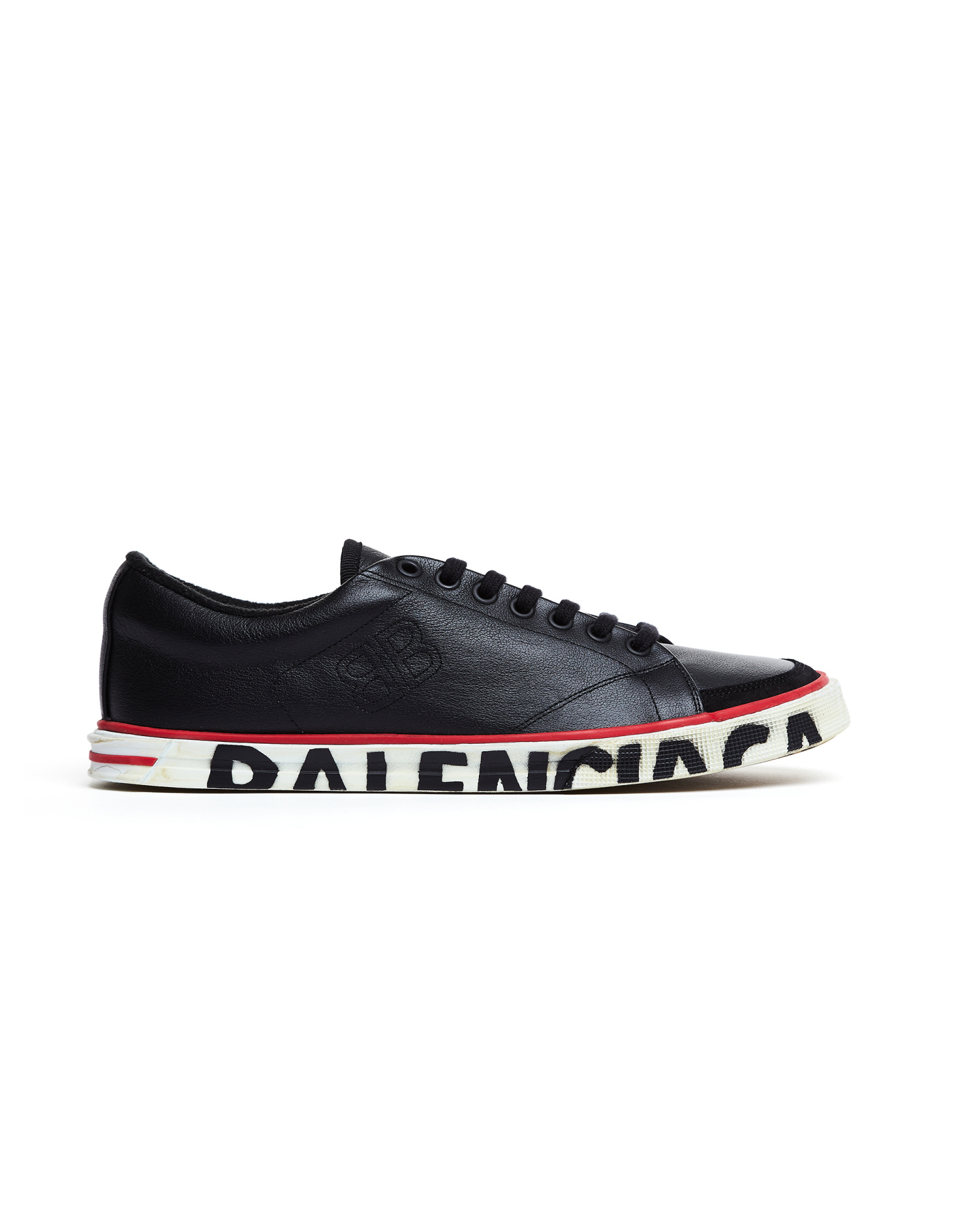 Balenciaga Черные кожаные кеды Match